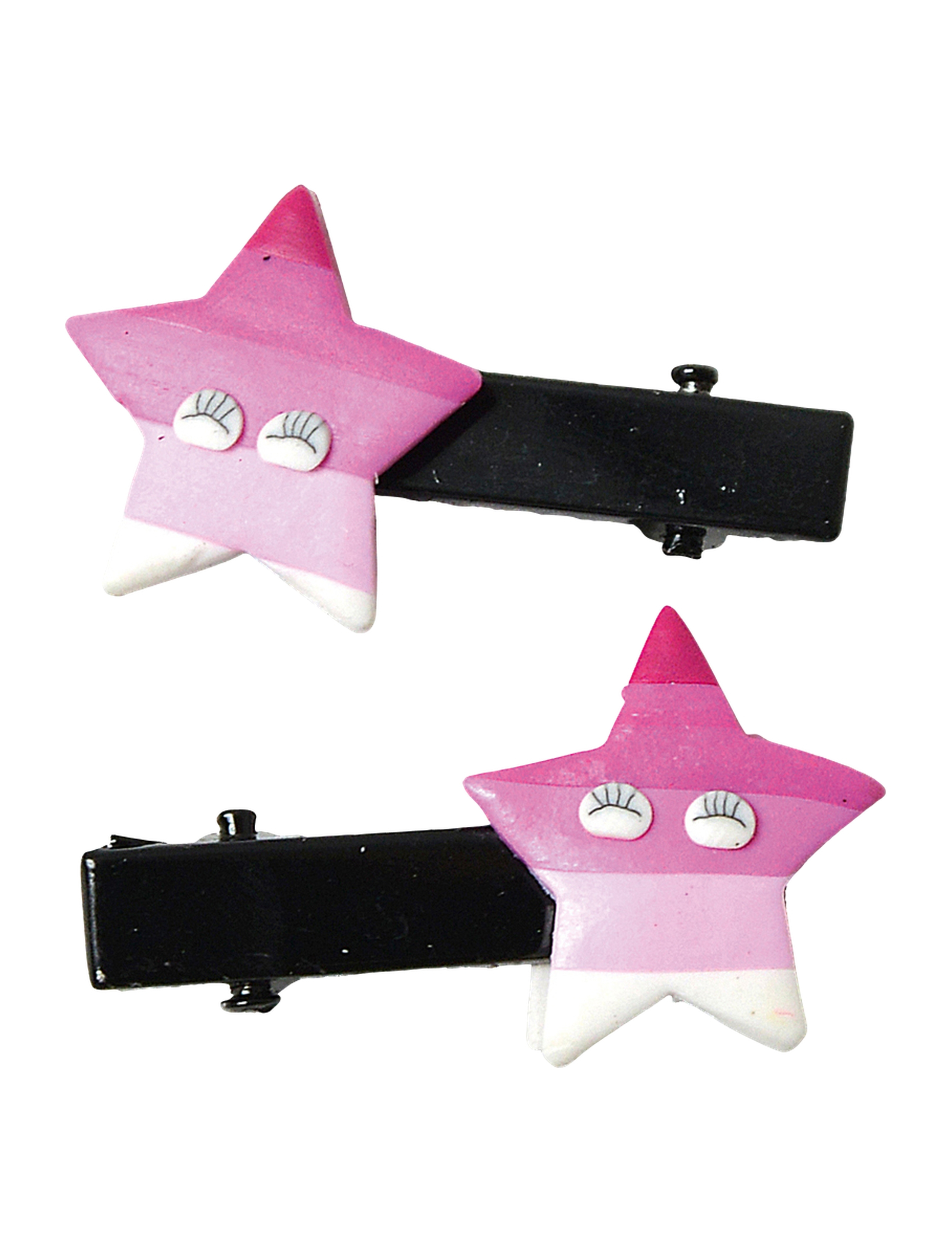 Haarspangen Seestern Kinder rosa/weiß