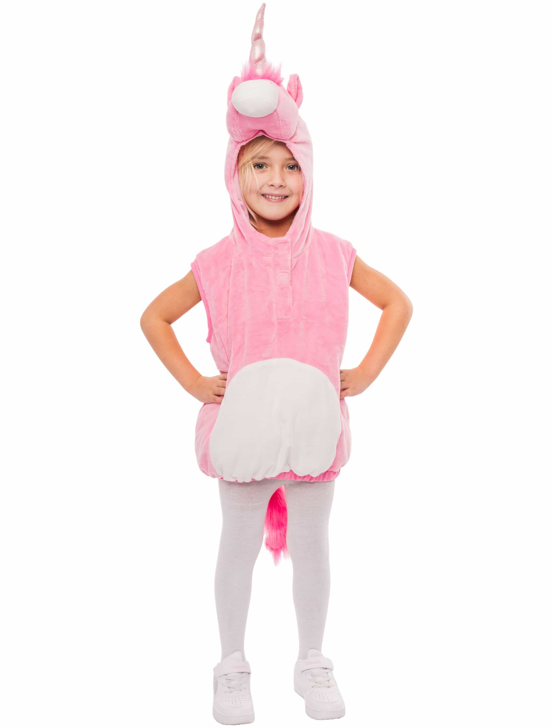 Body Plüsch Einhorn Kinder rosa 98-104