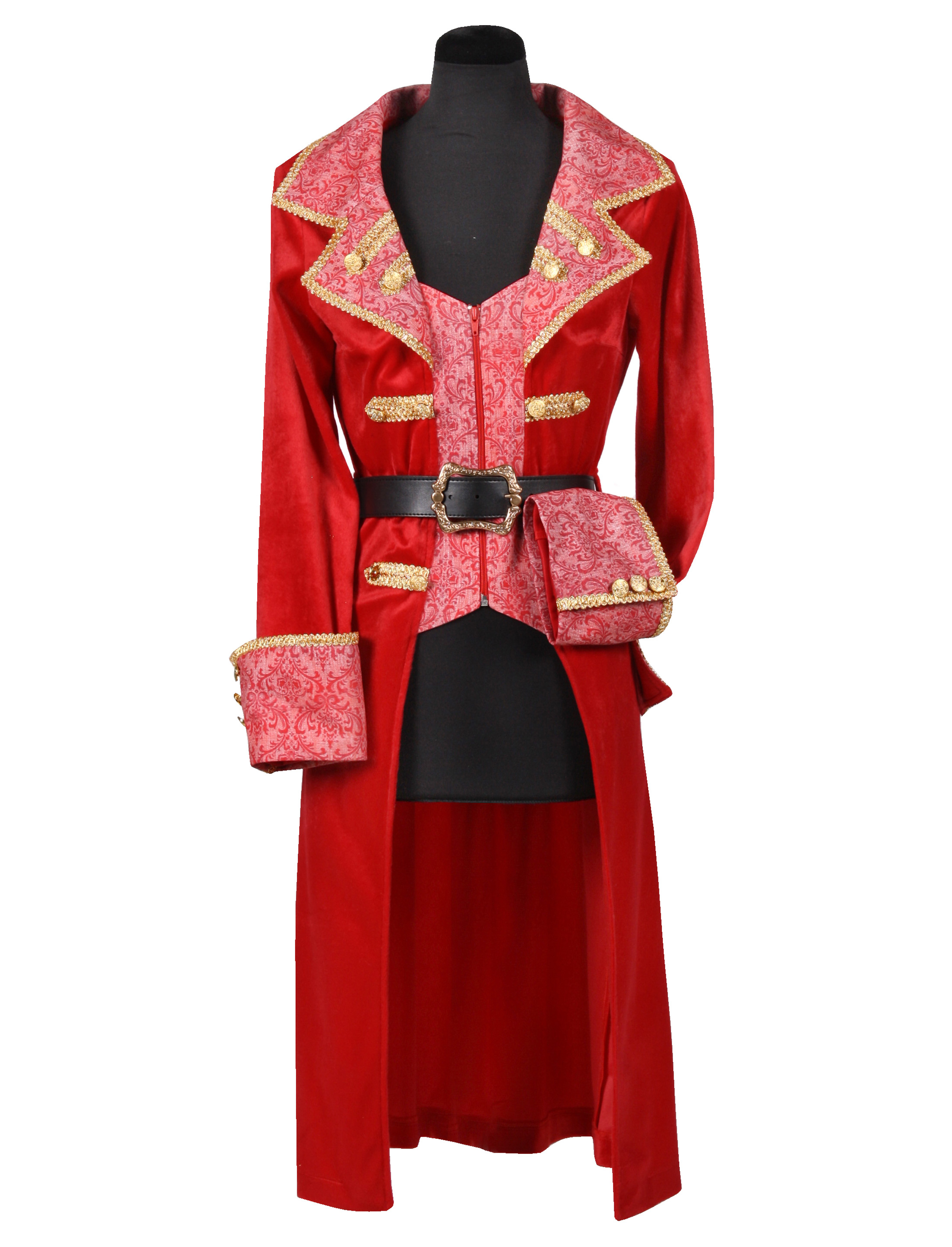 Jacke lang Damen rot S Jacke lang Damen rot S