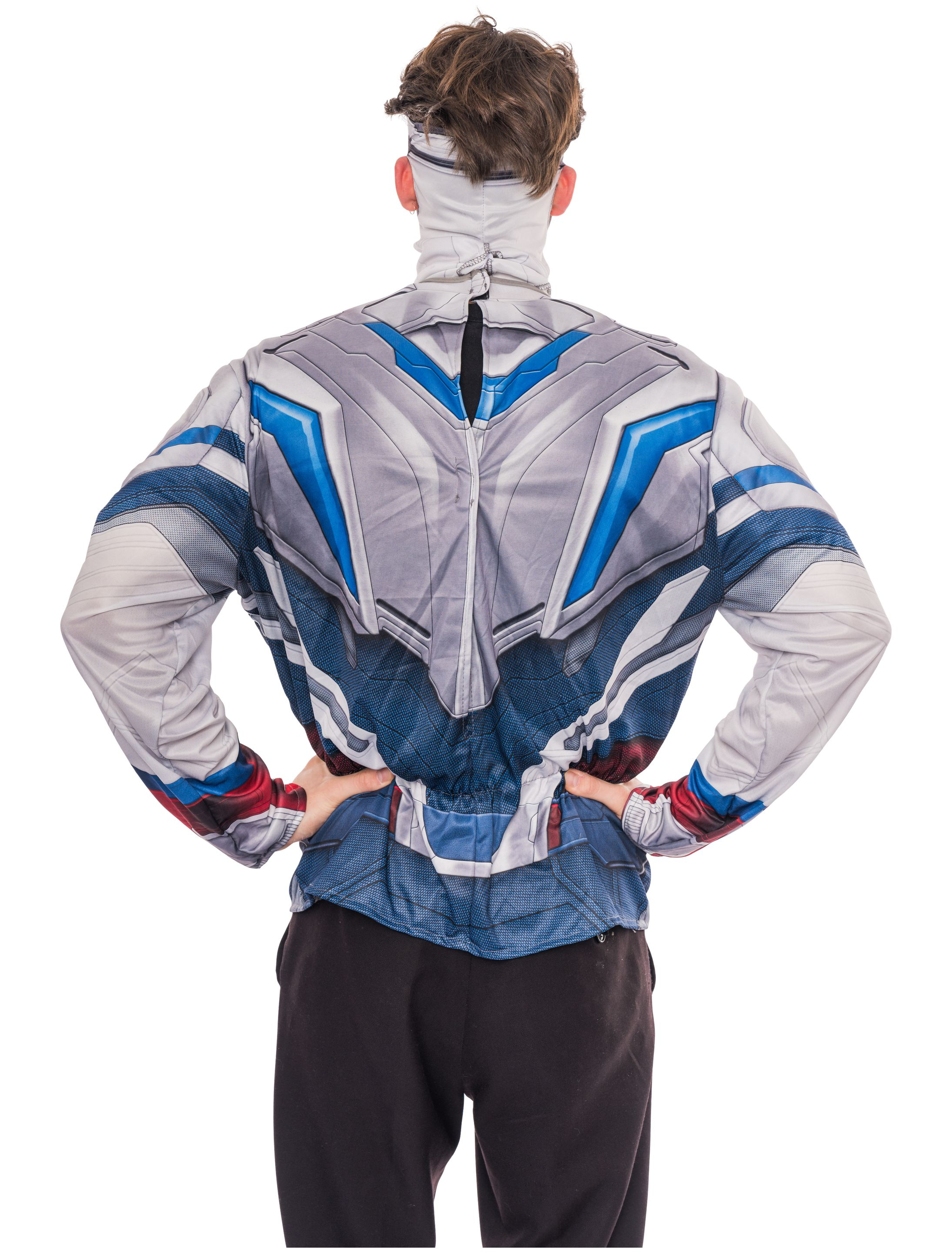 Jumpsuit Captain America Falcon 2tlg. Herren rot/weiß/blau XL Jumpsuit Captain America Falcon 2tlg. Herren rot/weiß/blau XL