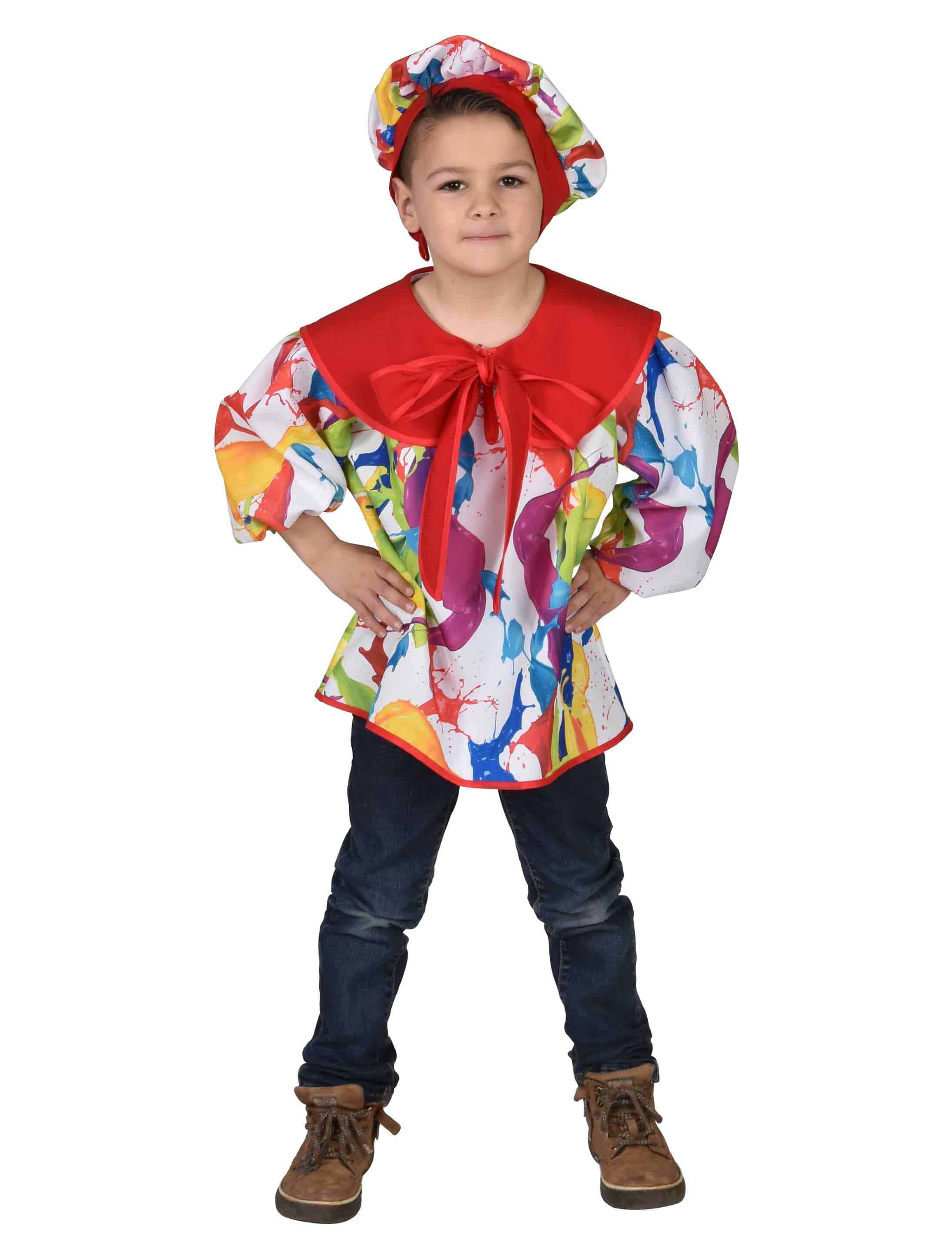 Maler Kinder 2-tlg. bunt 140-152 Maler Kinder 2-tlg. bunt 140-152