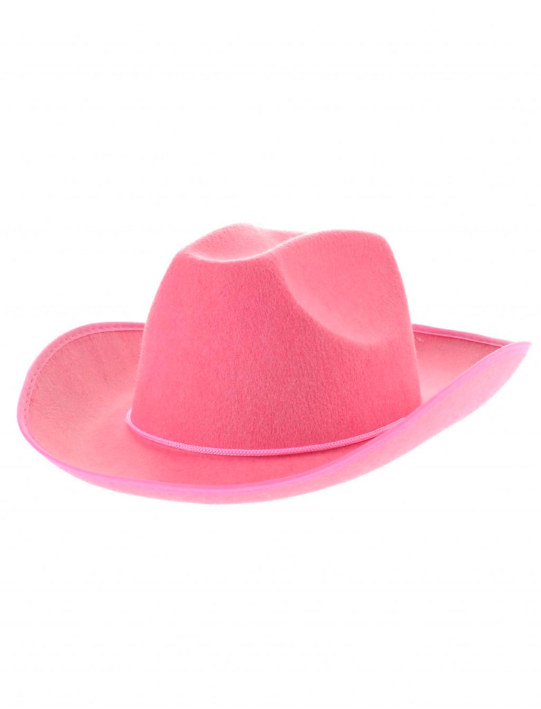 Cowboyhut rosa einfach