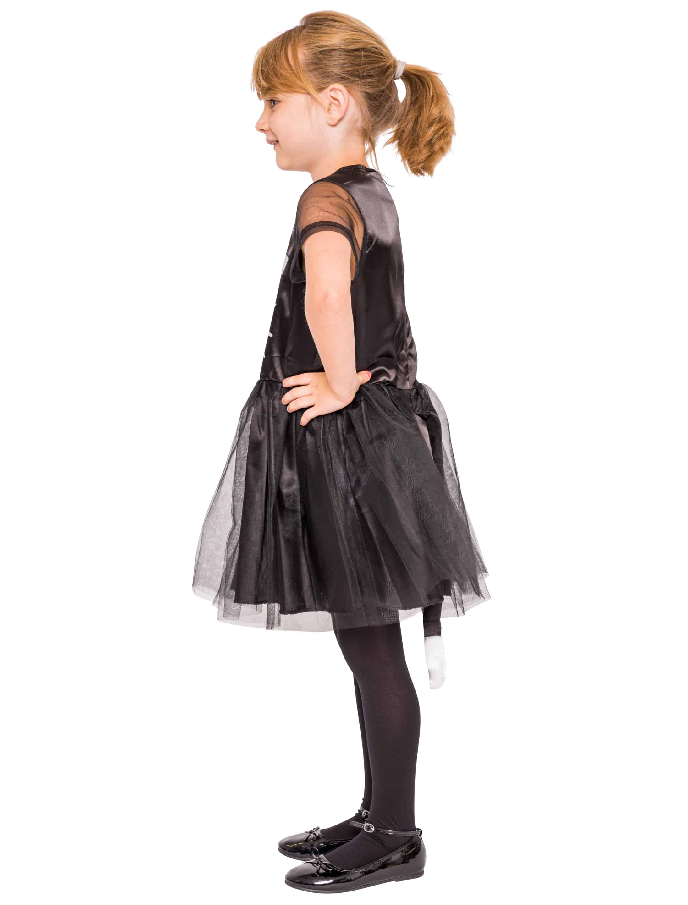 Kleid Katze Kinder schwarz 116