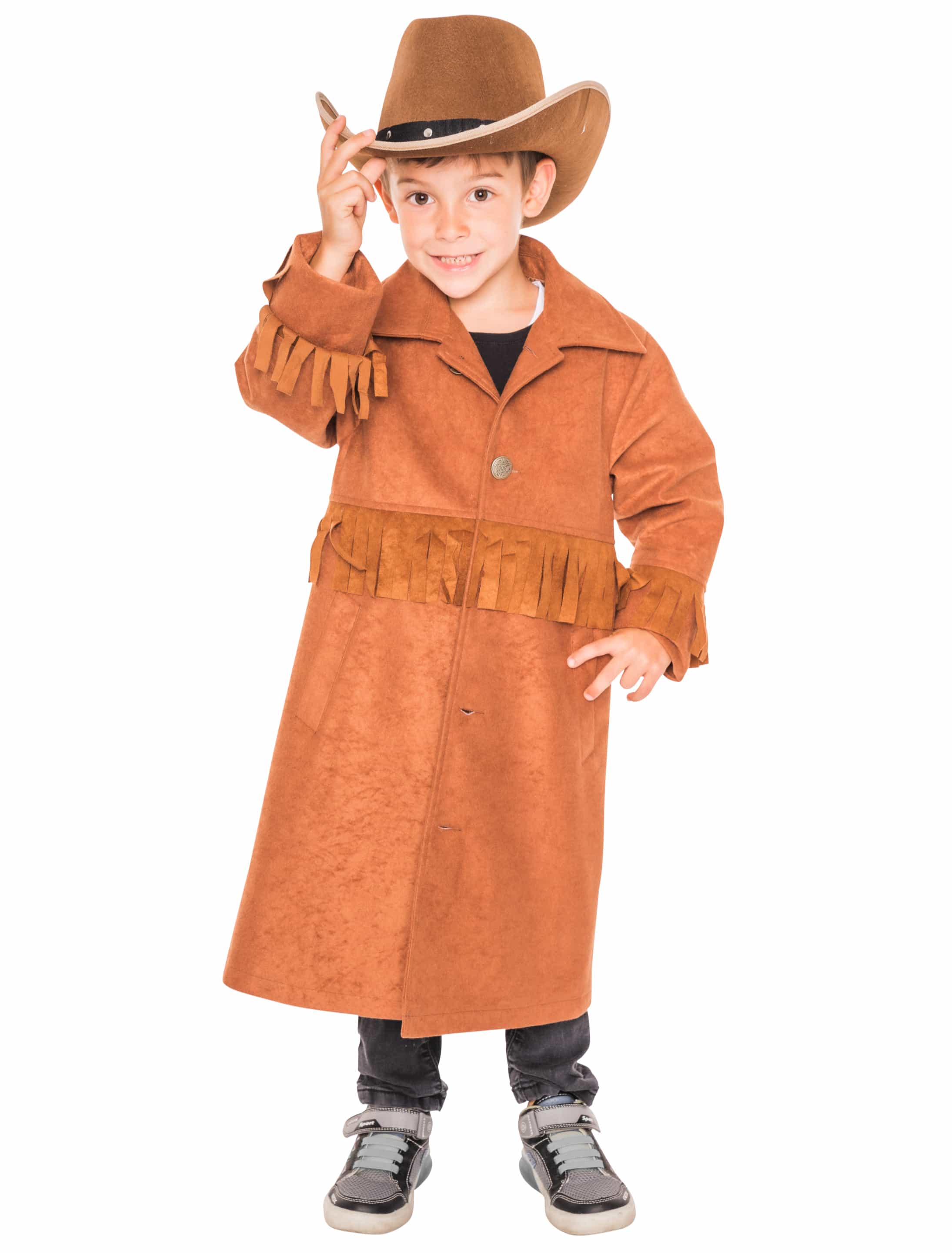 Mantel Cowboy Kinder braun 116-128