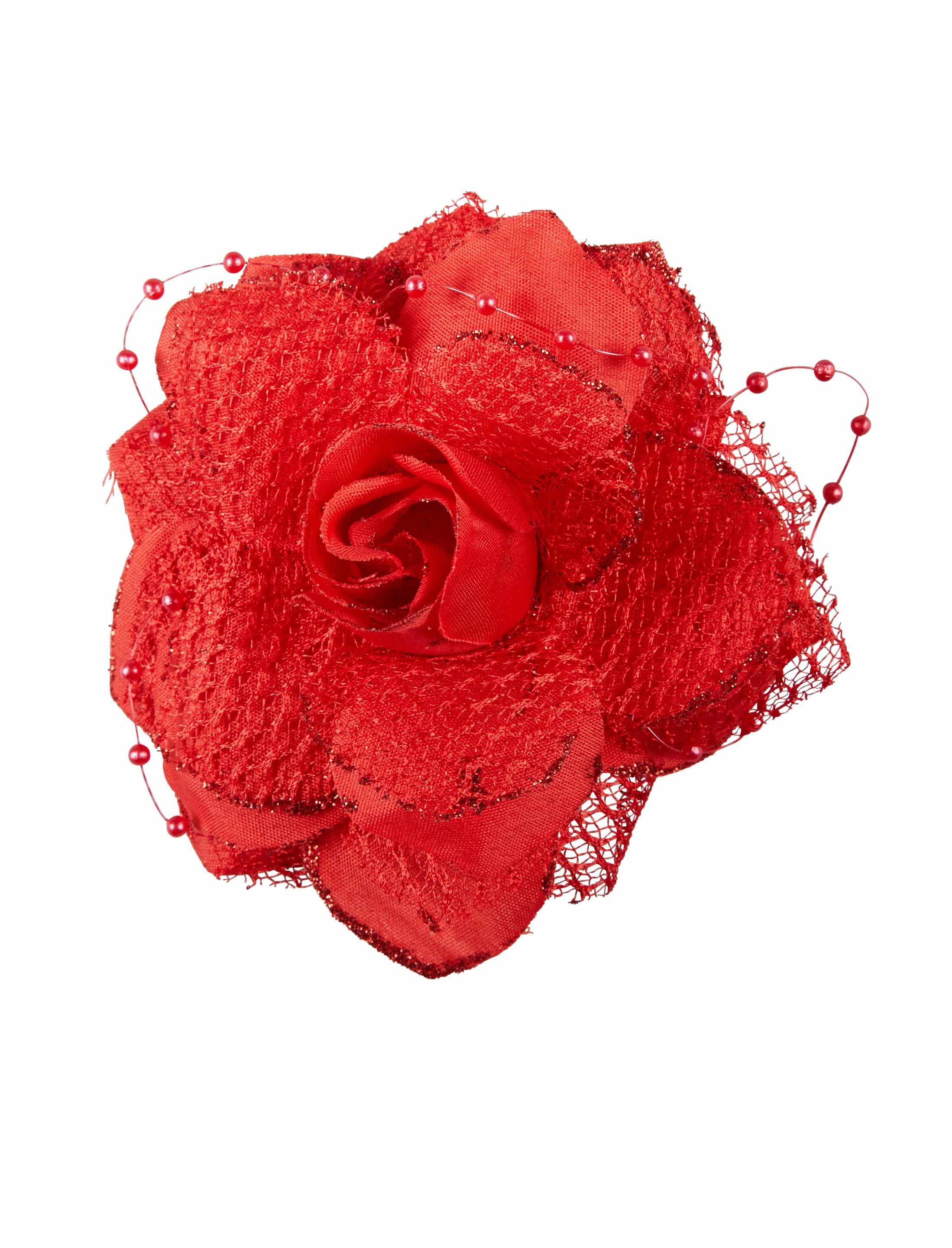 Ansteckblume Rose rot