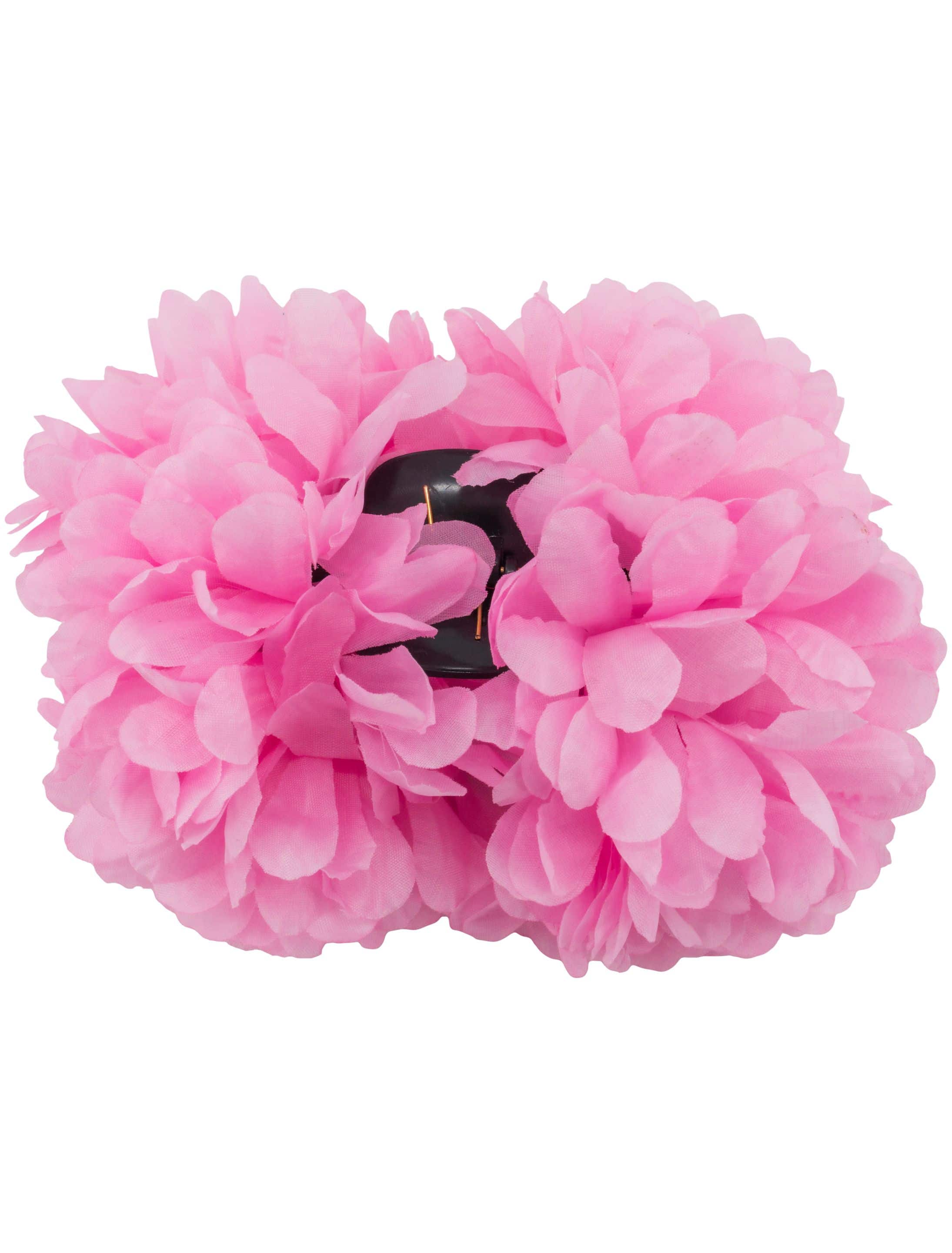 Haarklammer Blume pink