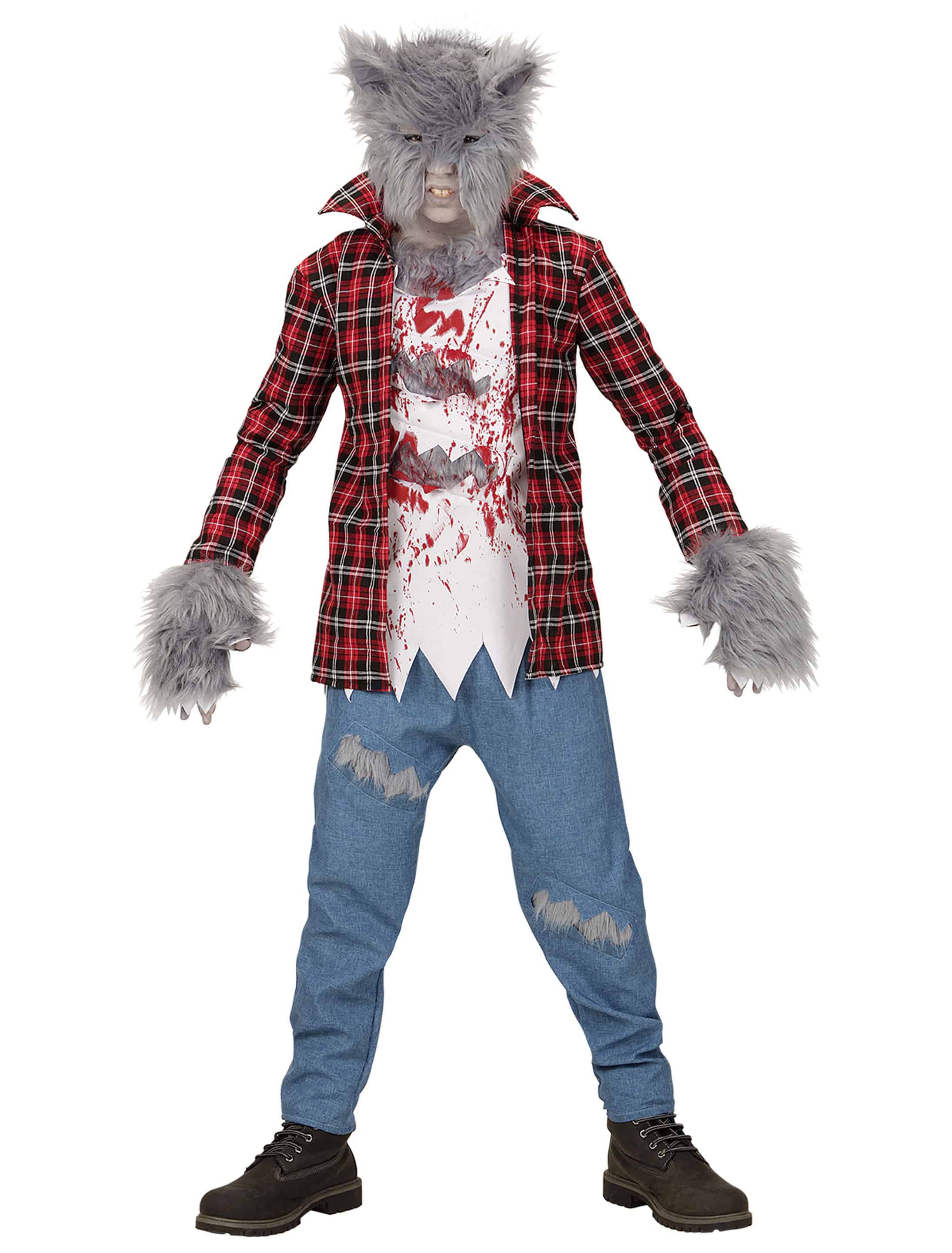 Werwolf Kinder 4-tlg. bunt 140
