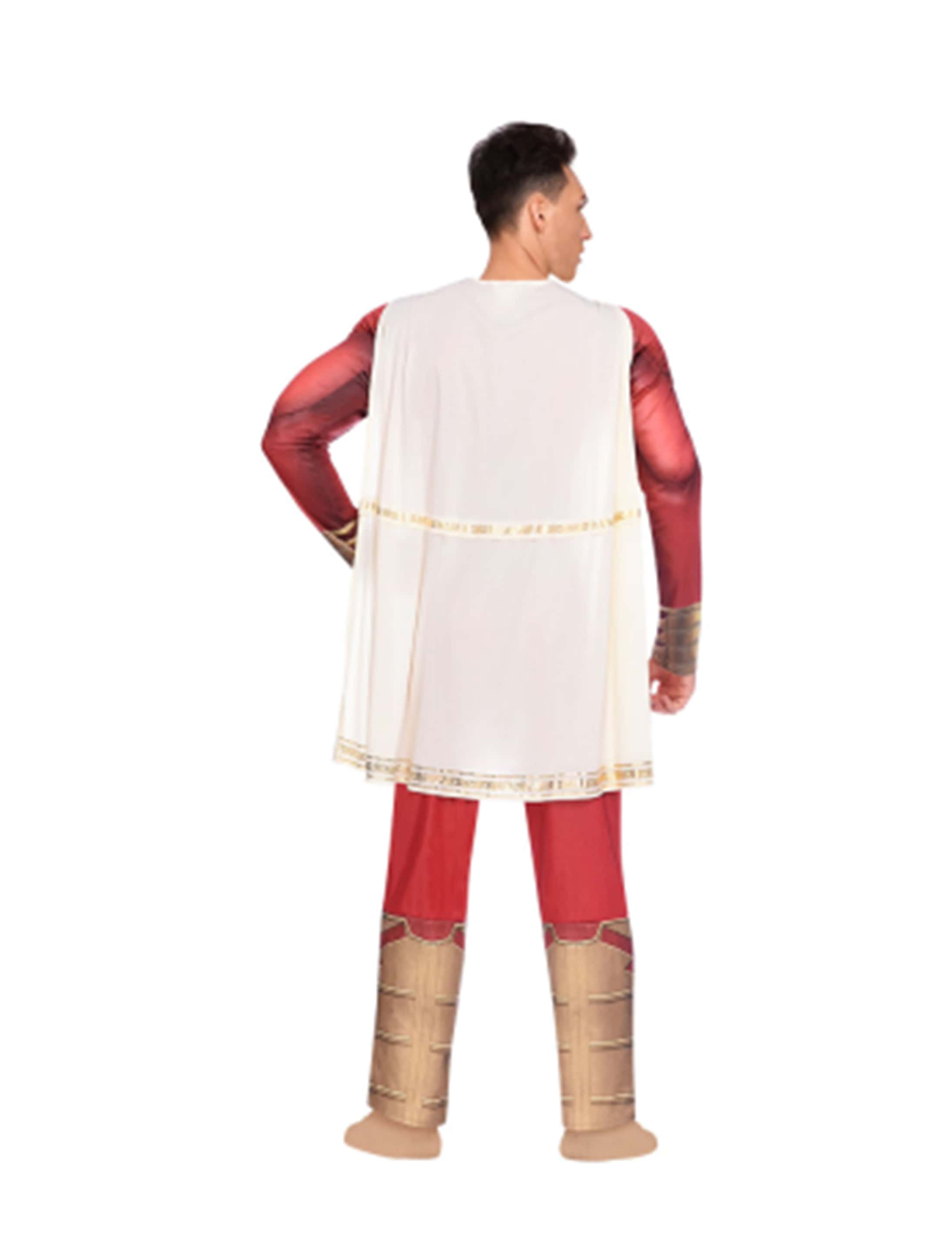Kostüm Shazam 2-tlg. Herren rot/weiß M Kostüm Shazam 2-tlg. Herren rot/weiß M