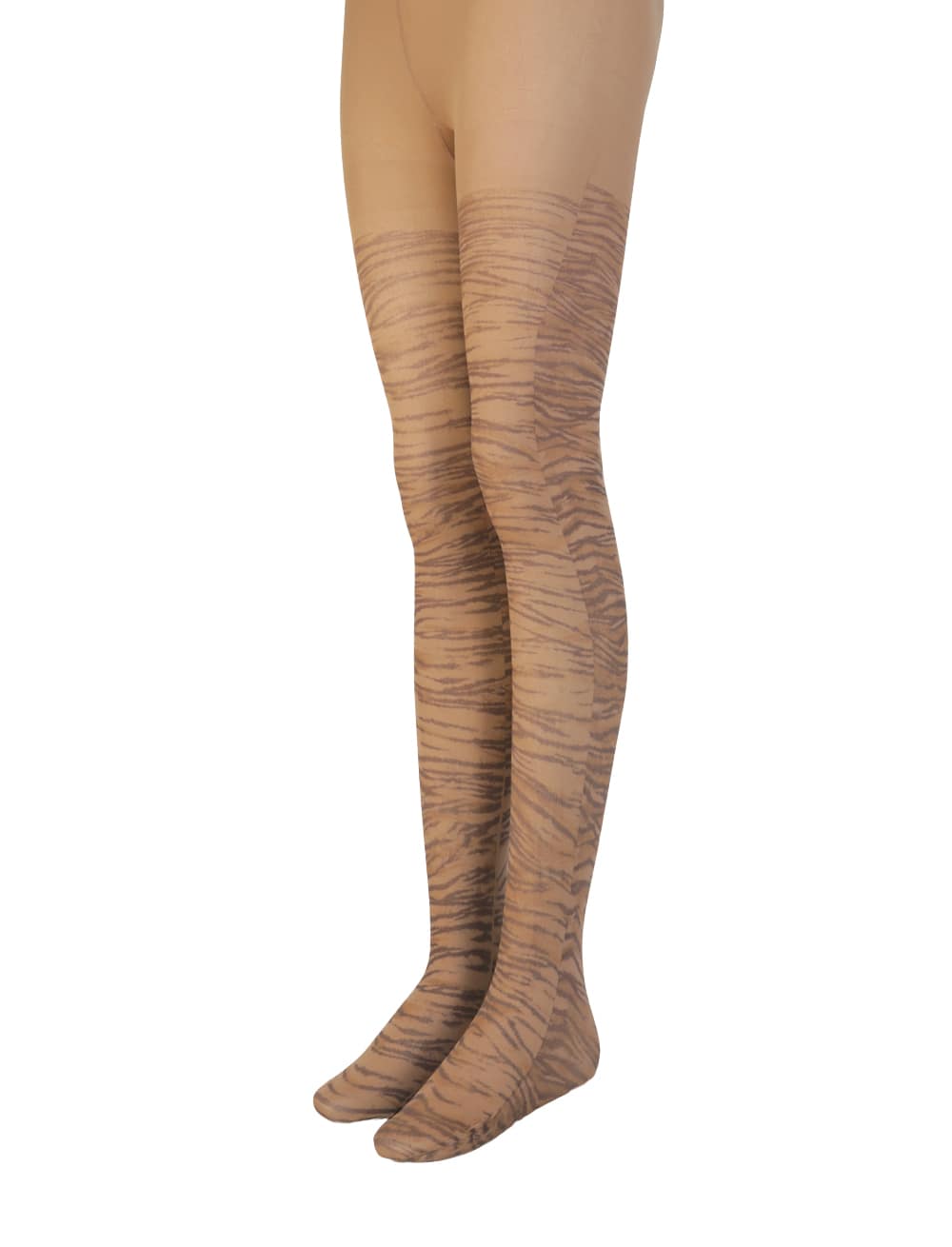 Strumpfhose Tiger Damen braun 2XL/3XL