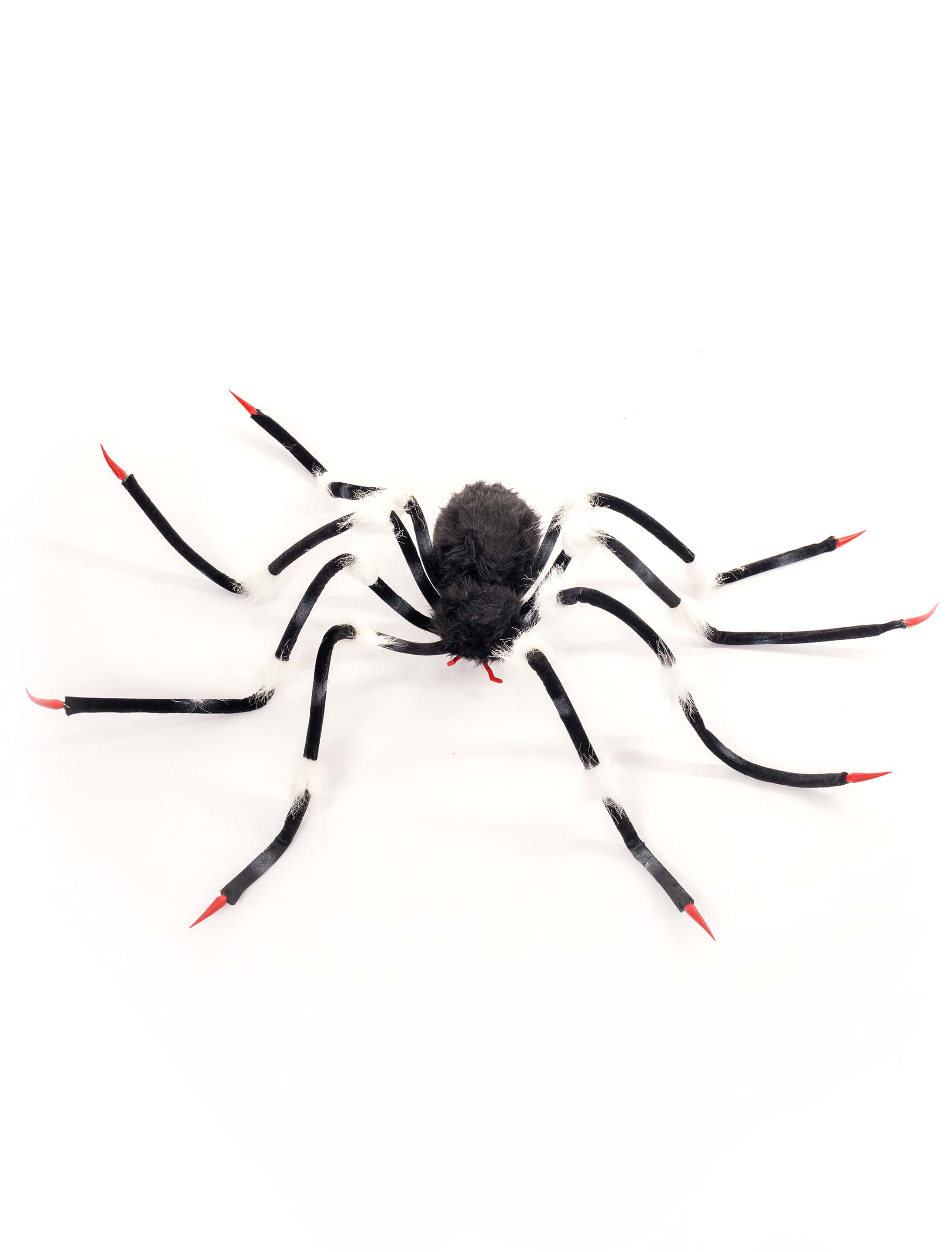 Spinne mit Fell schwarz/weiß