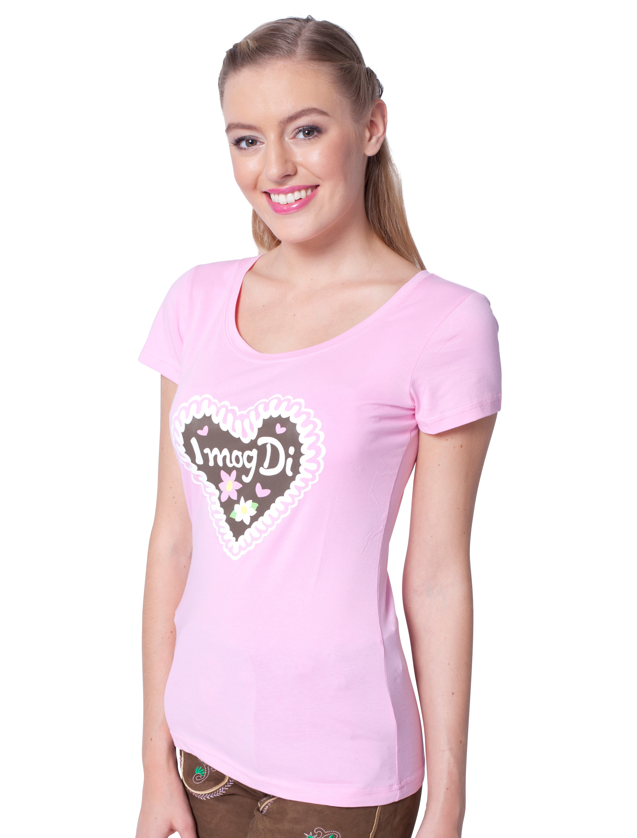 T-Shirt I mog Di Damen pink 3XL