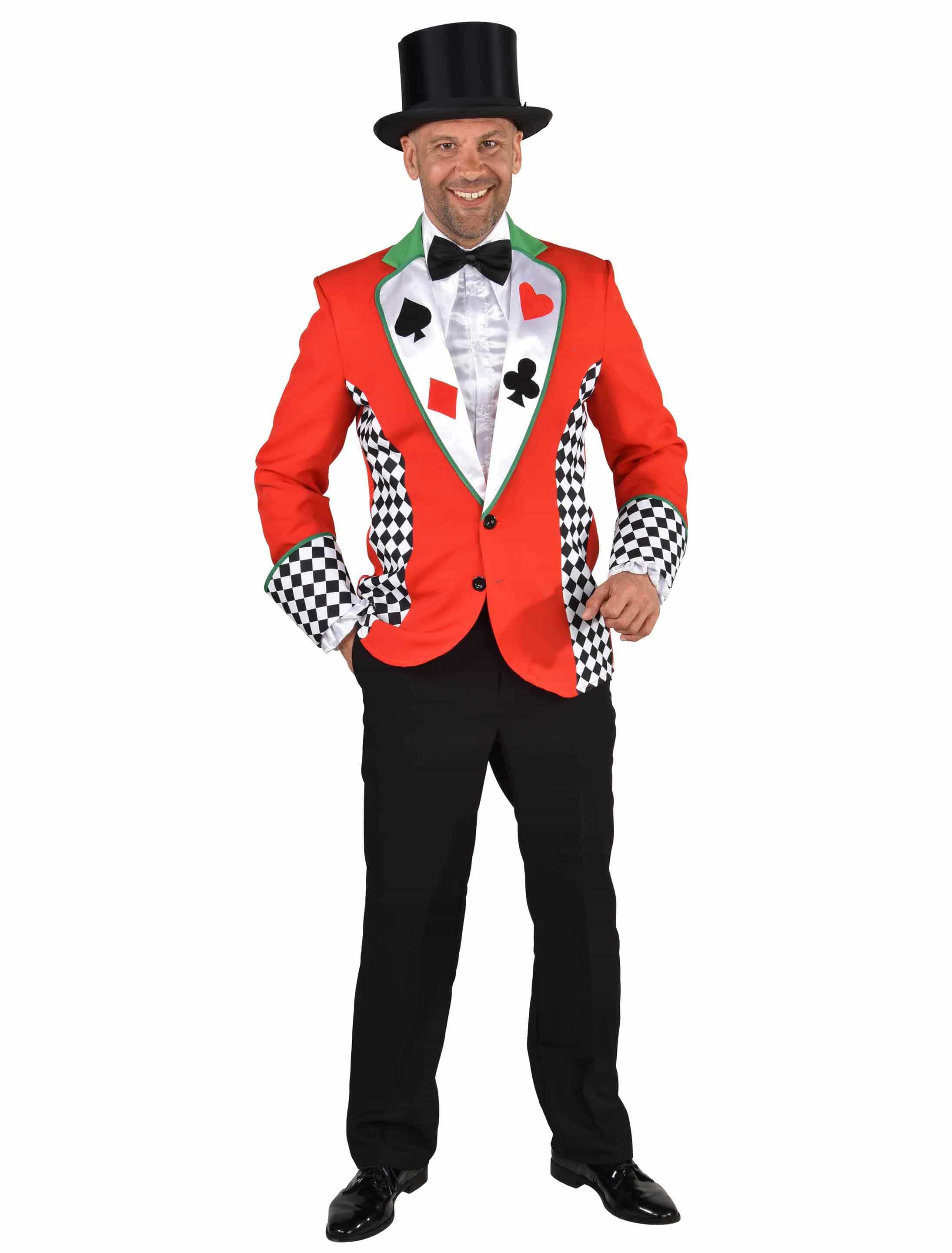Jacke Kartenspieler Herren bunt S Jacke Kartenspieler Herren bunt S
