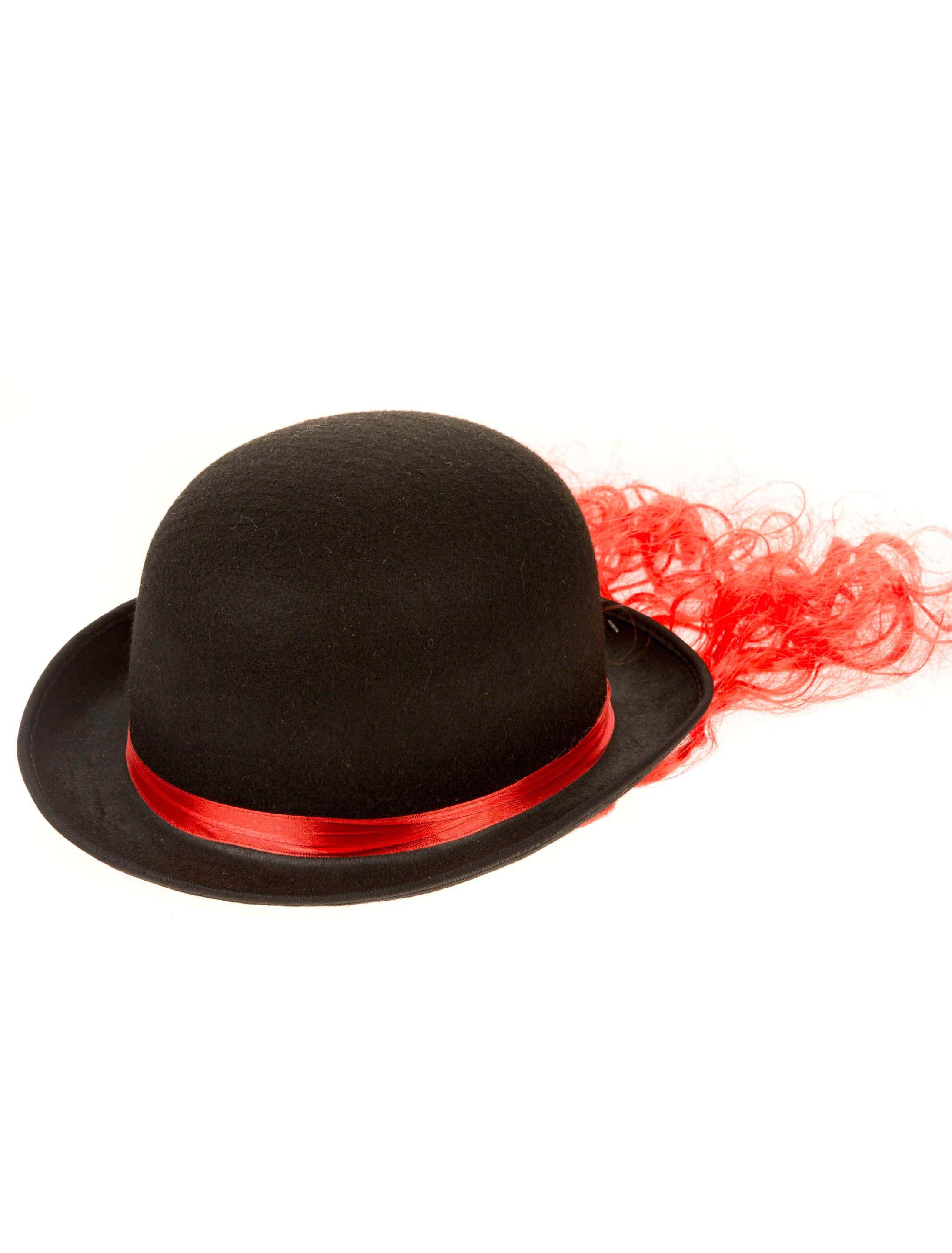 Melone mit Haaren schwarz