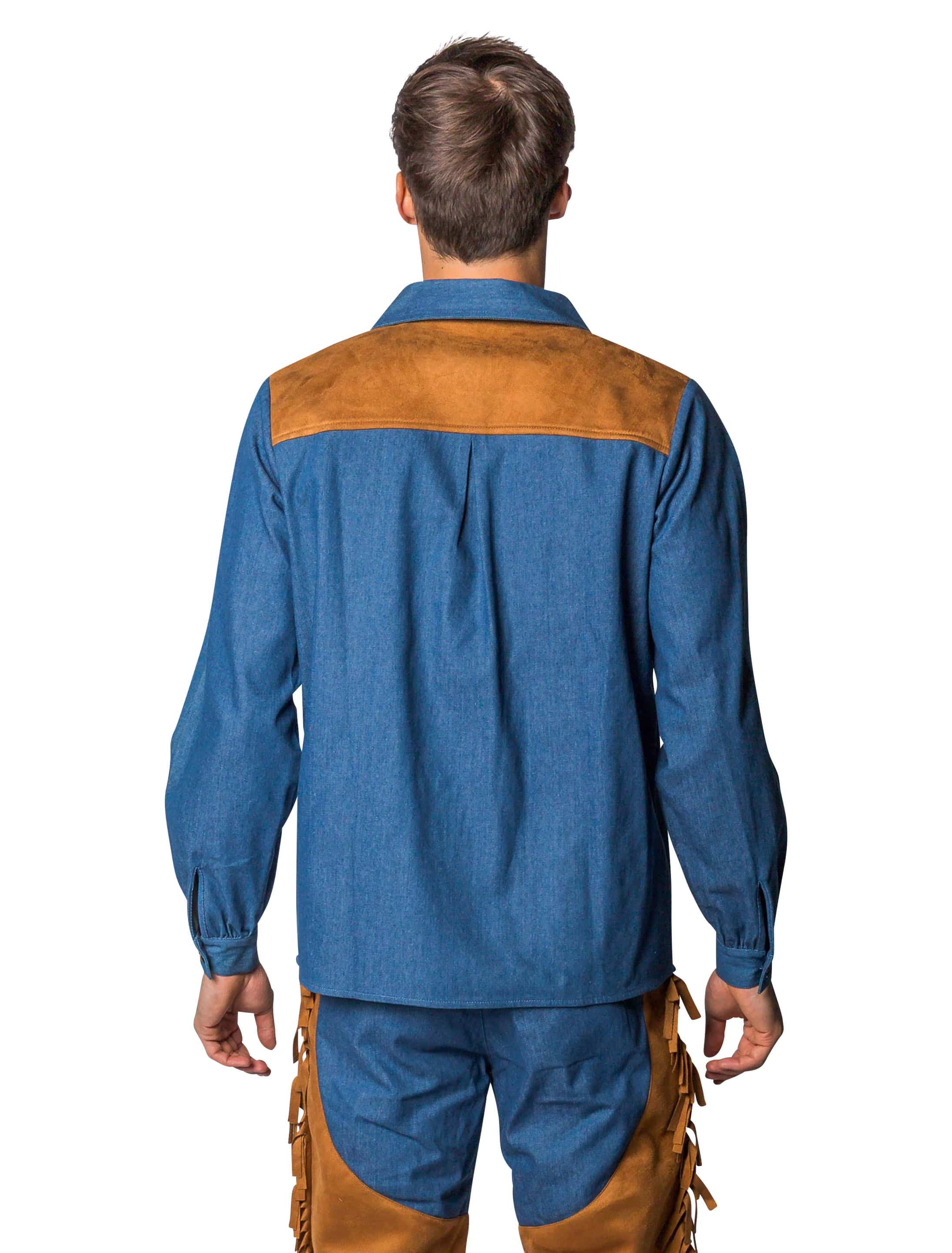 Hemd Cowboy Herren dunkelblau S Hemd Cowboy Herren dunkelblau S