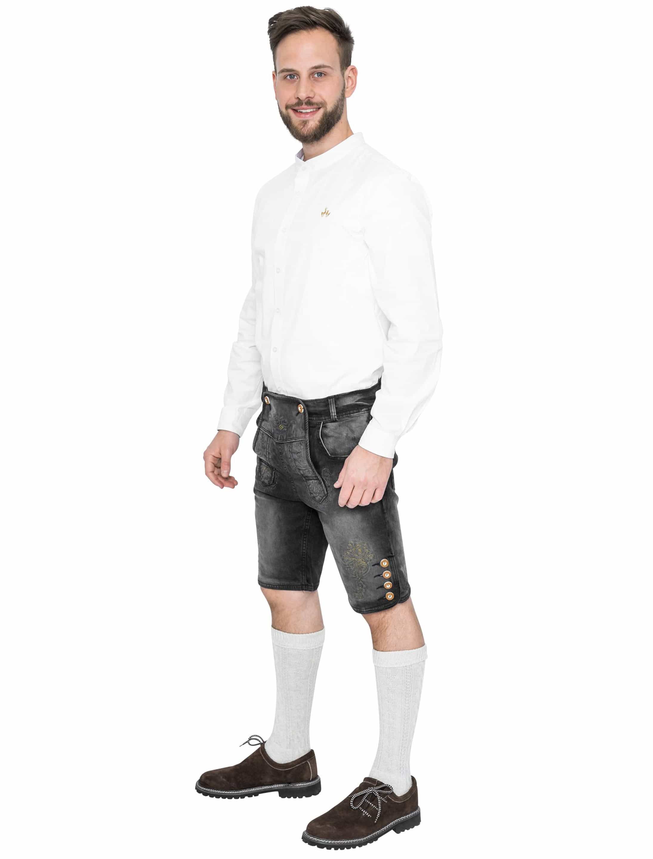 Tirolerhemd Herren weiß 2XL