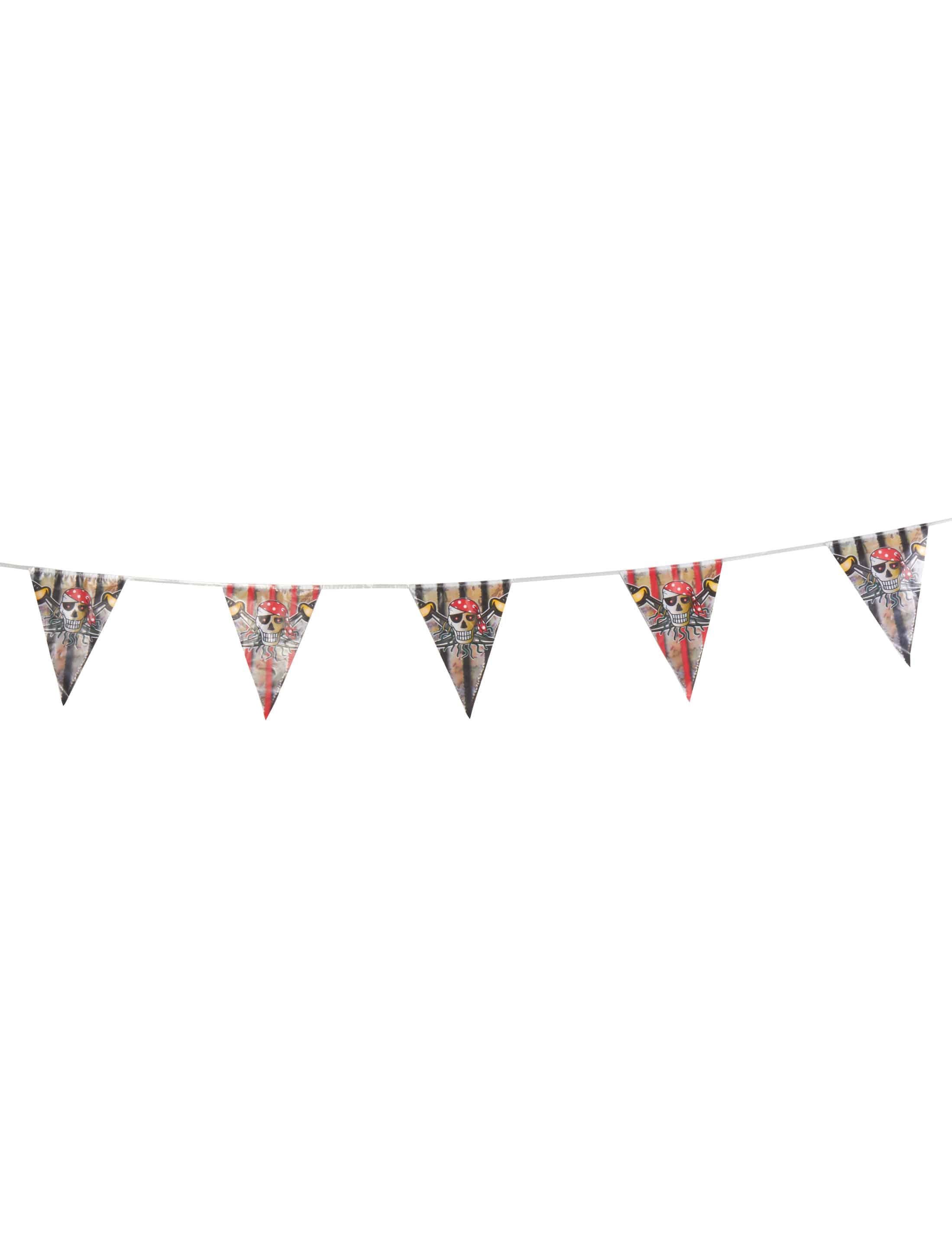 Wimpelkette roter Pirat 6m