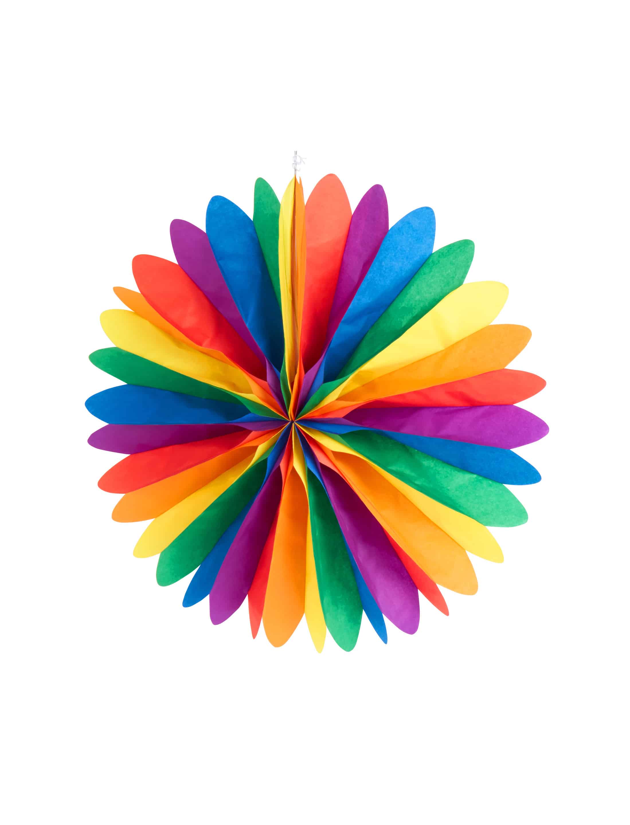 Deko Fächer Regenbogen 50cm