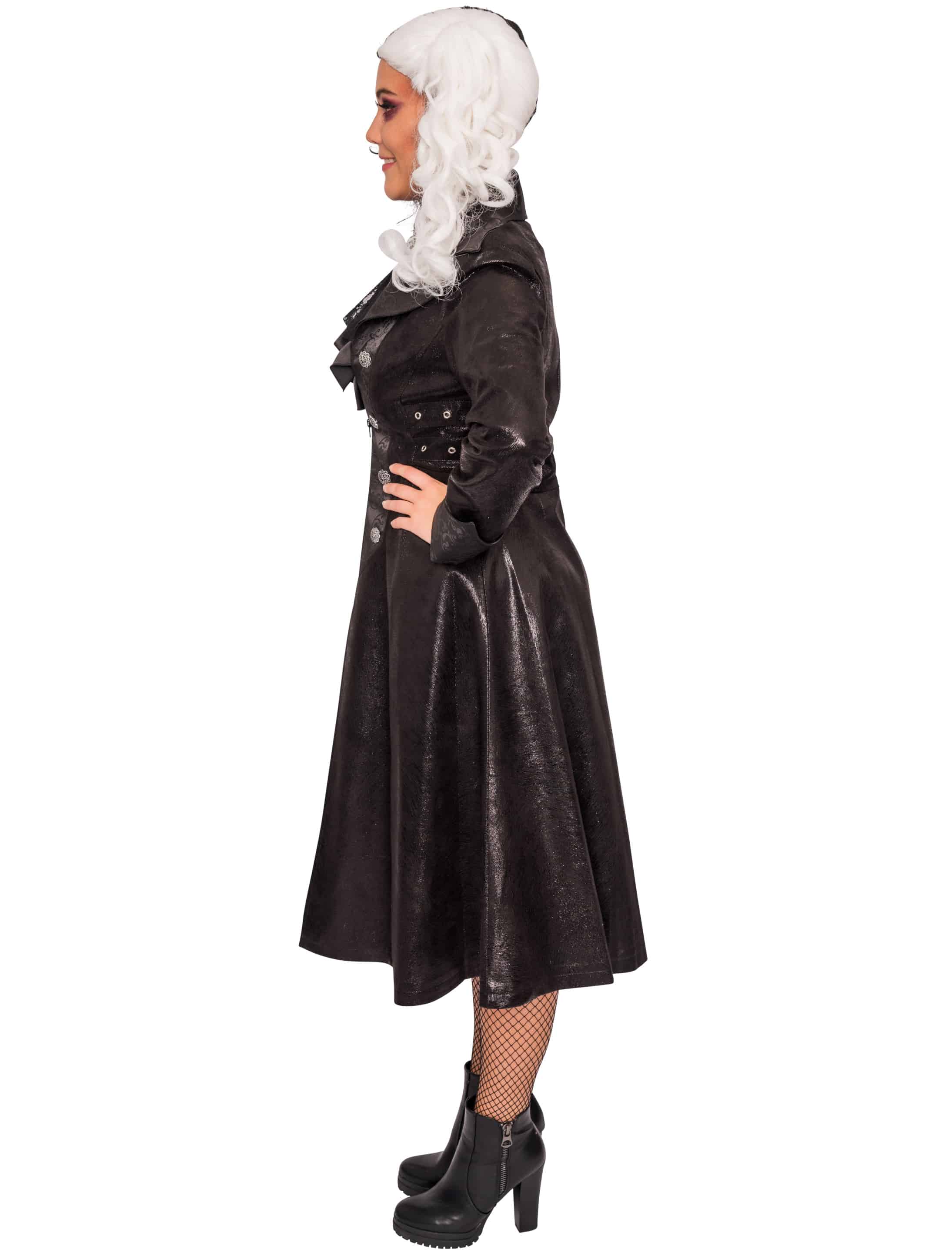 Mantel Steampunk Damen schwarz L