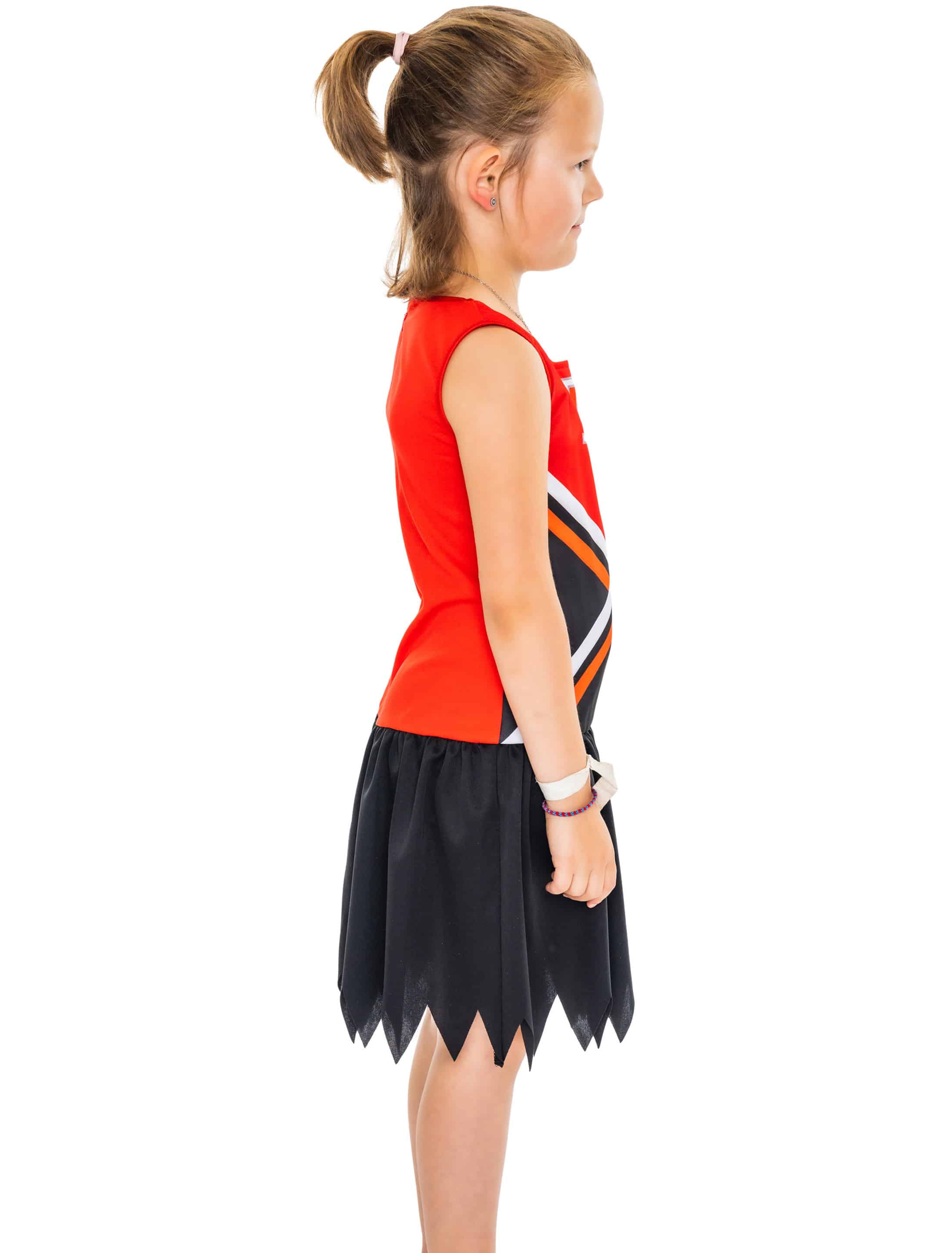 Kleid Cheerleader schwarz/rot 134