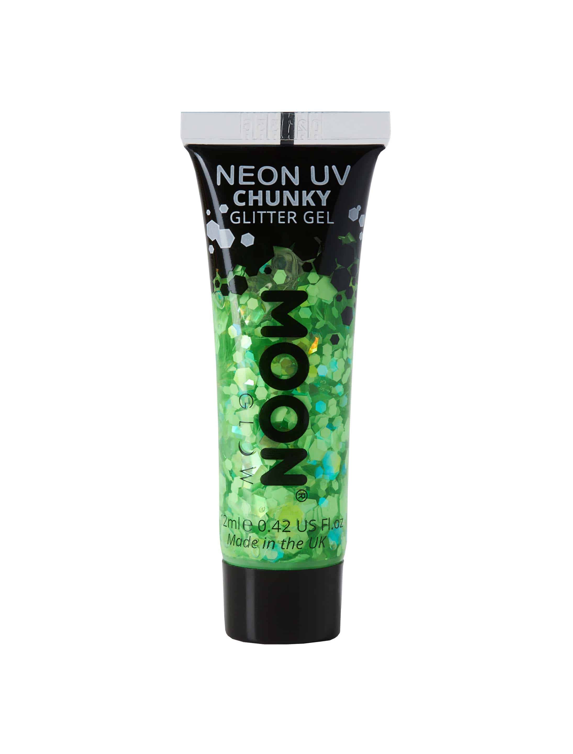 Glitzergel Chunky Neon UV 12ml neongrün