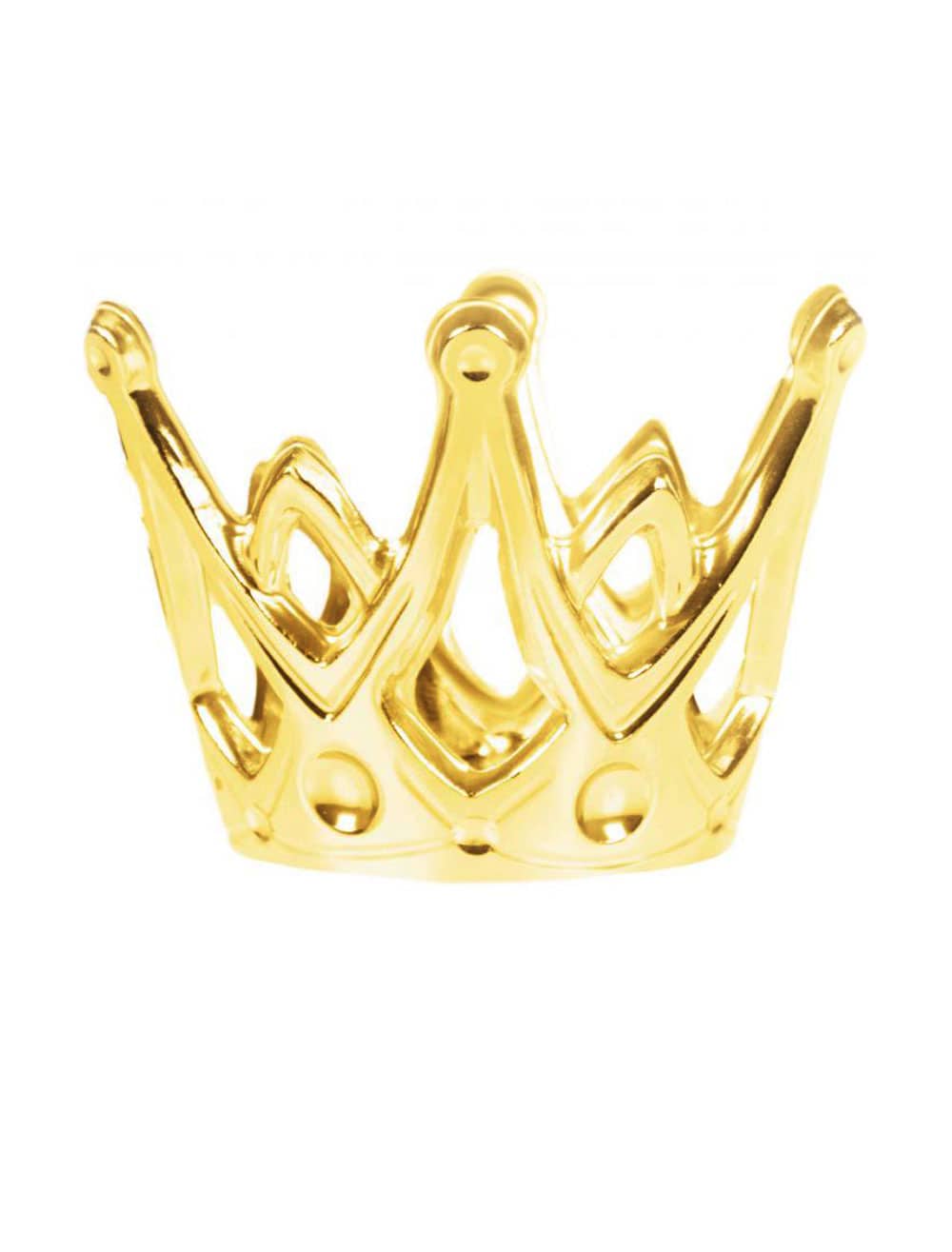 Krone Prinzessin gold mit Band