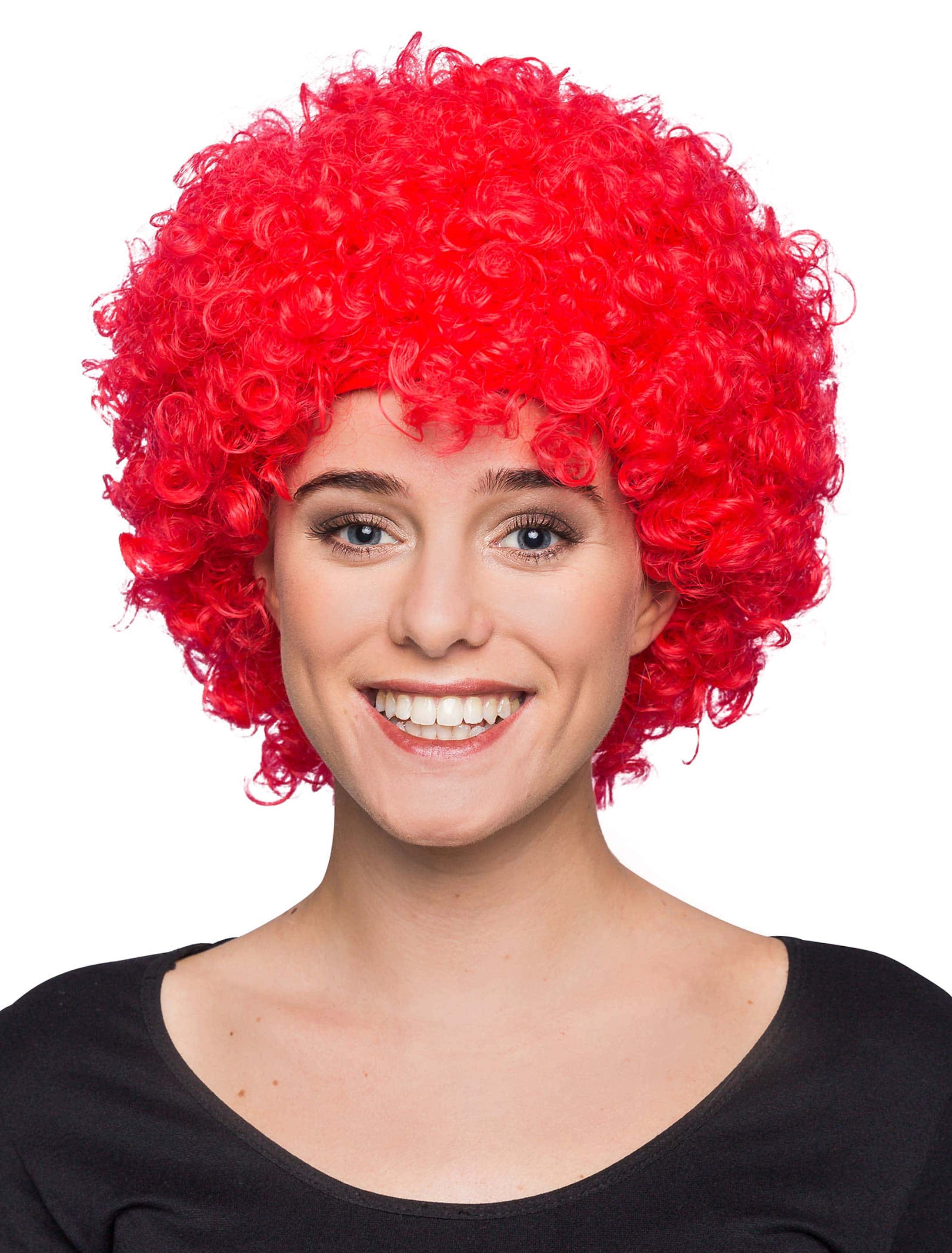 Perücke Clown Locken rot