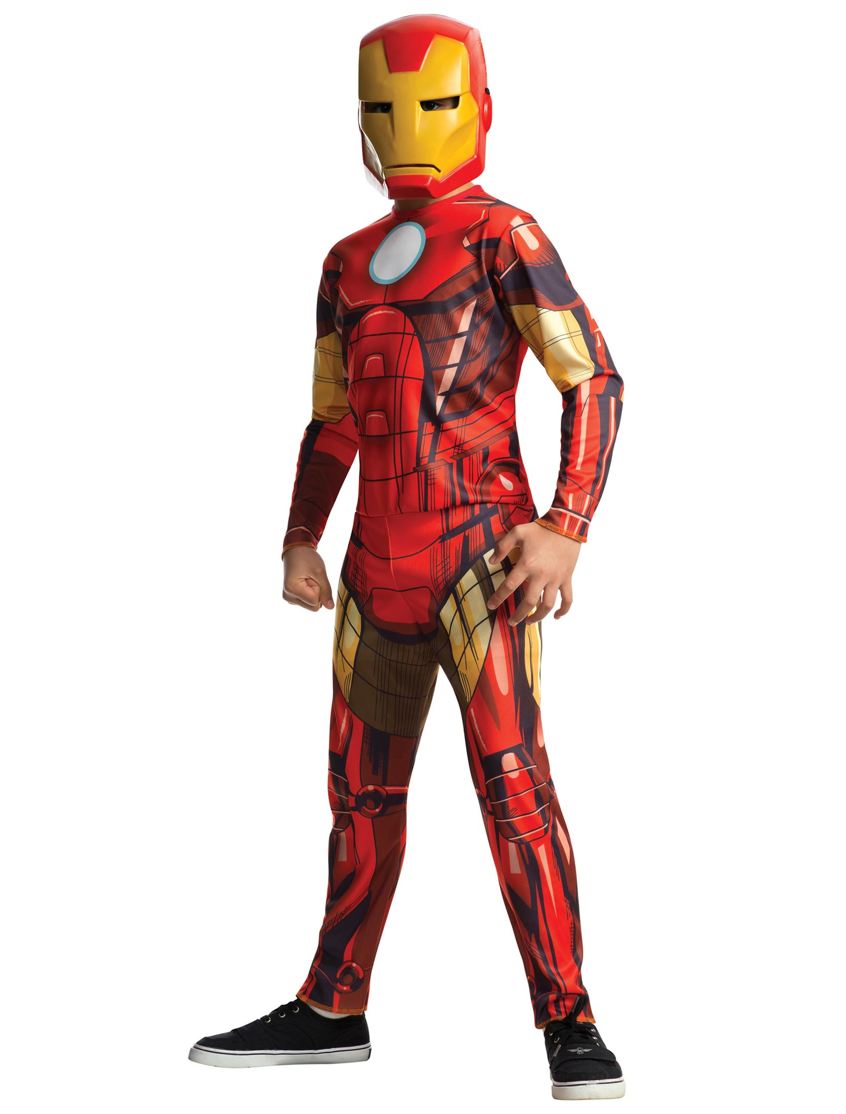 Iron Man 2-tlg. Kinder rot/gelb 7-8 Jahre