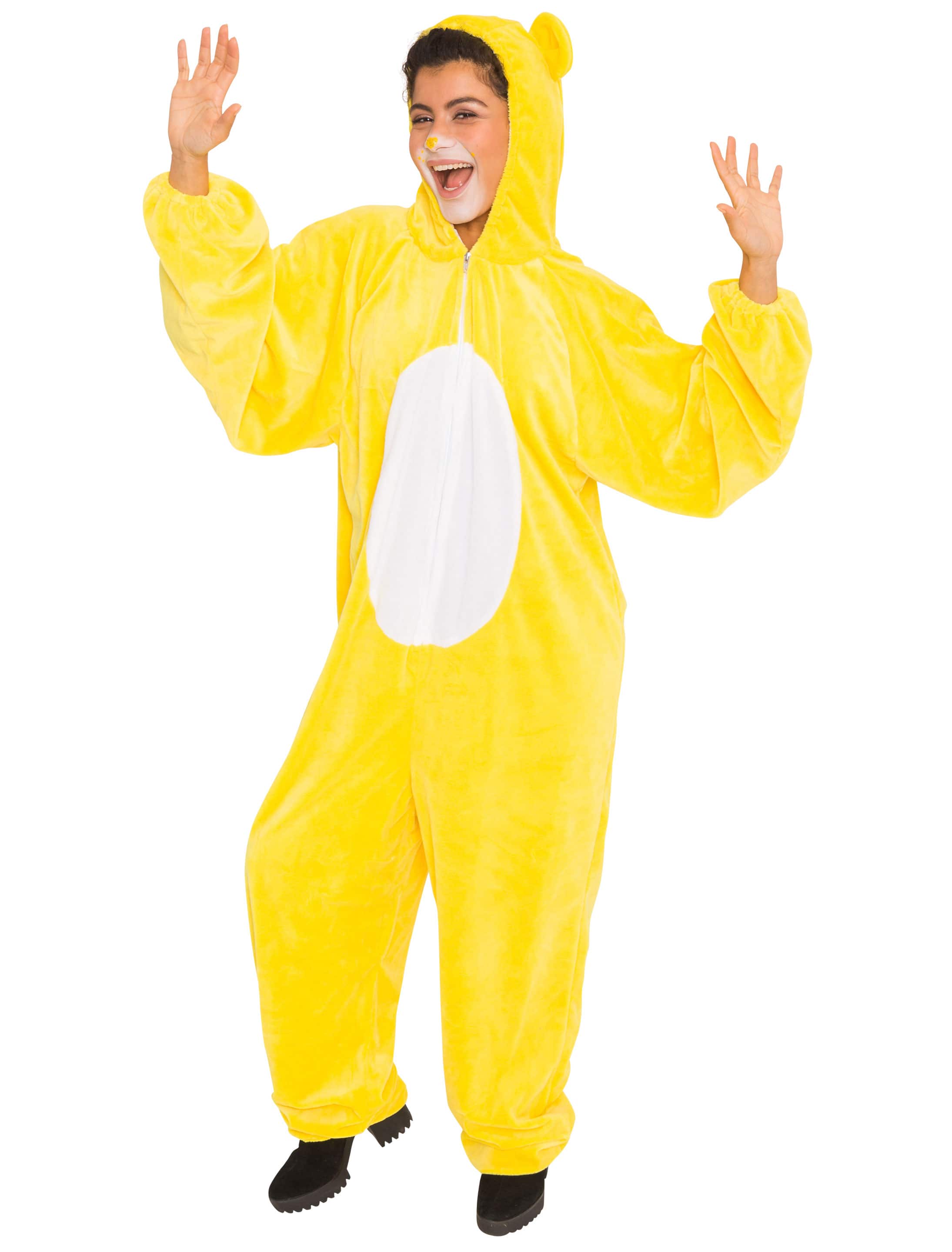 Overall Plüsch Bärchen Damen gelb 34-36