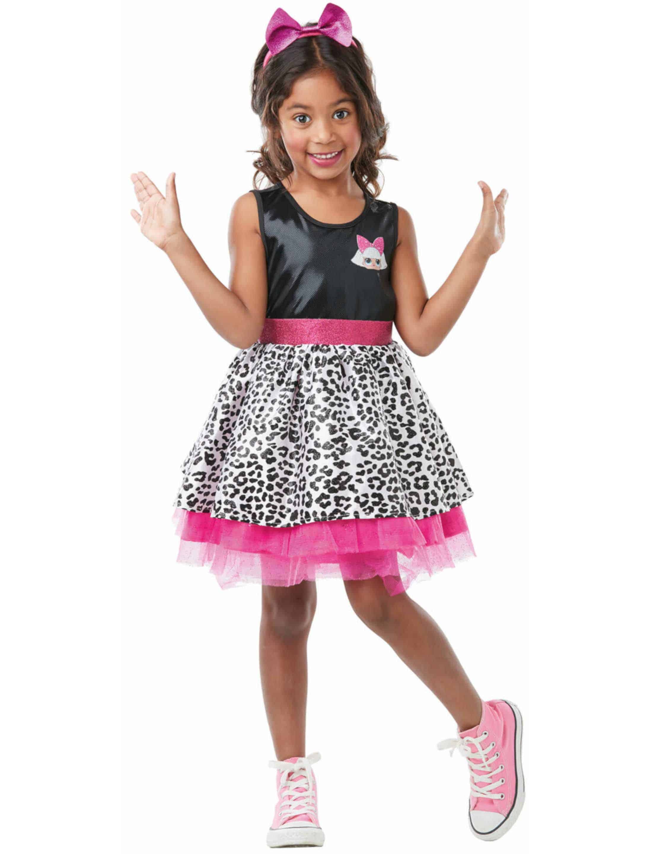 Diva L.O.L. Kinder 2-tlg. schwarz/pink M