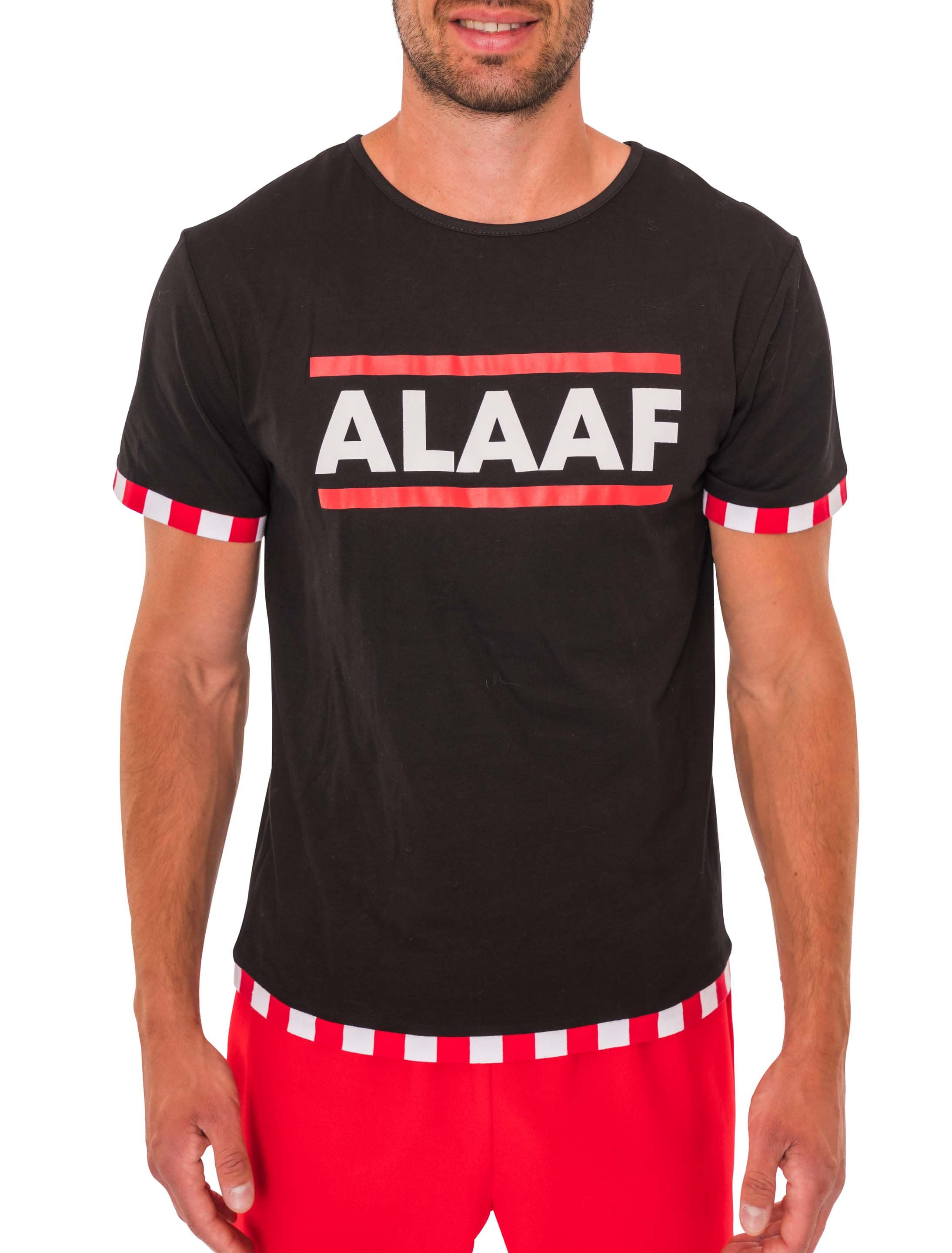 T-Shirt ALAAF Herren schwarz 2XL