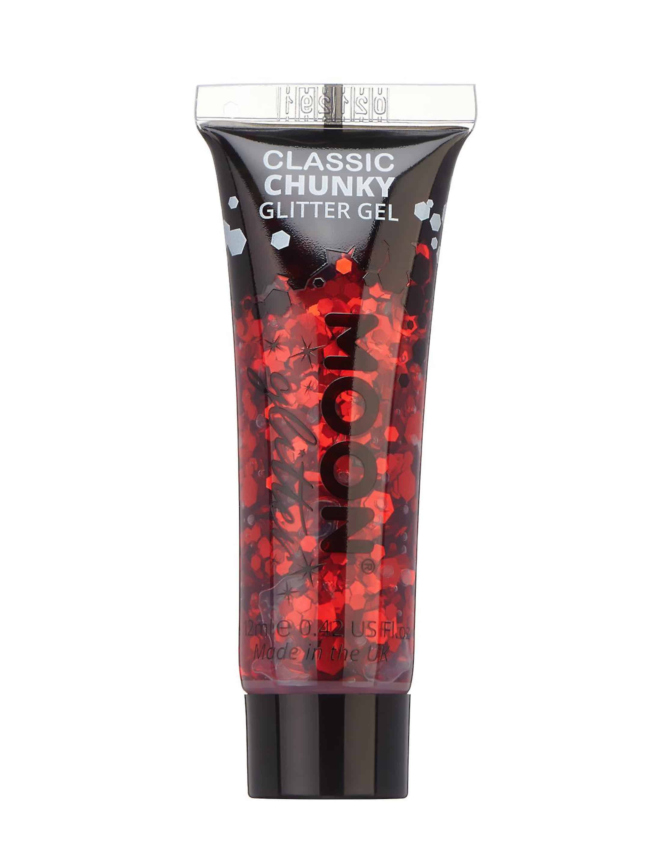 Glitzergel Chunky Classic 12ml rot