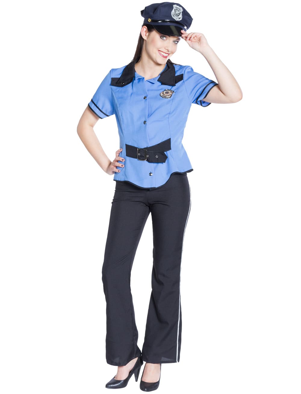 Polizistin 2-tlg. hellblau 40