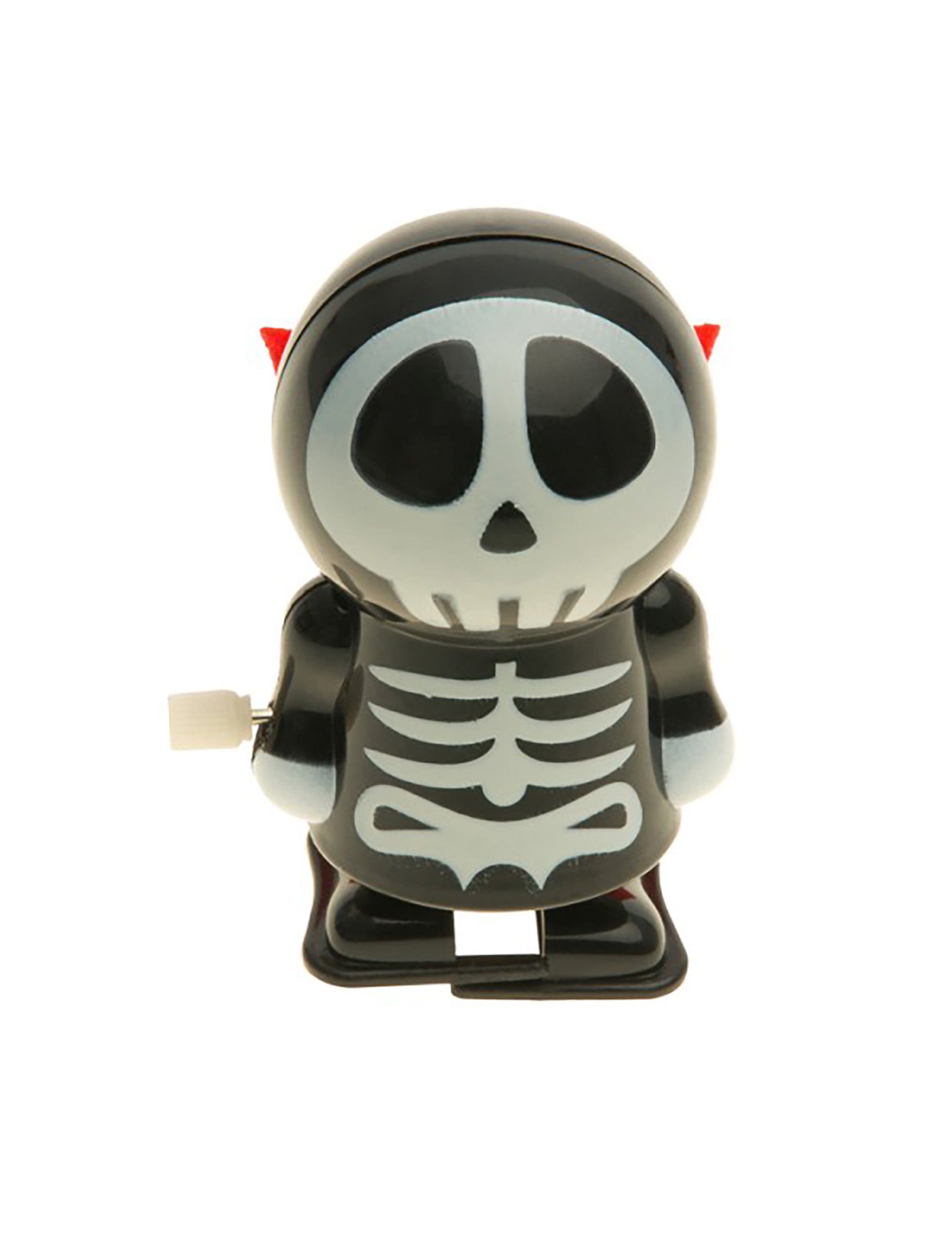 Skelett aufziehbar 6,5cm schwarz/weiß