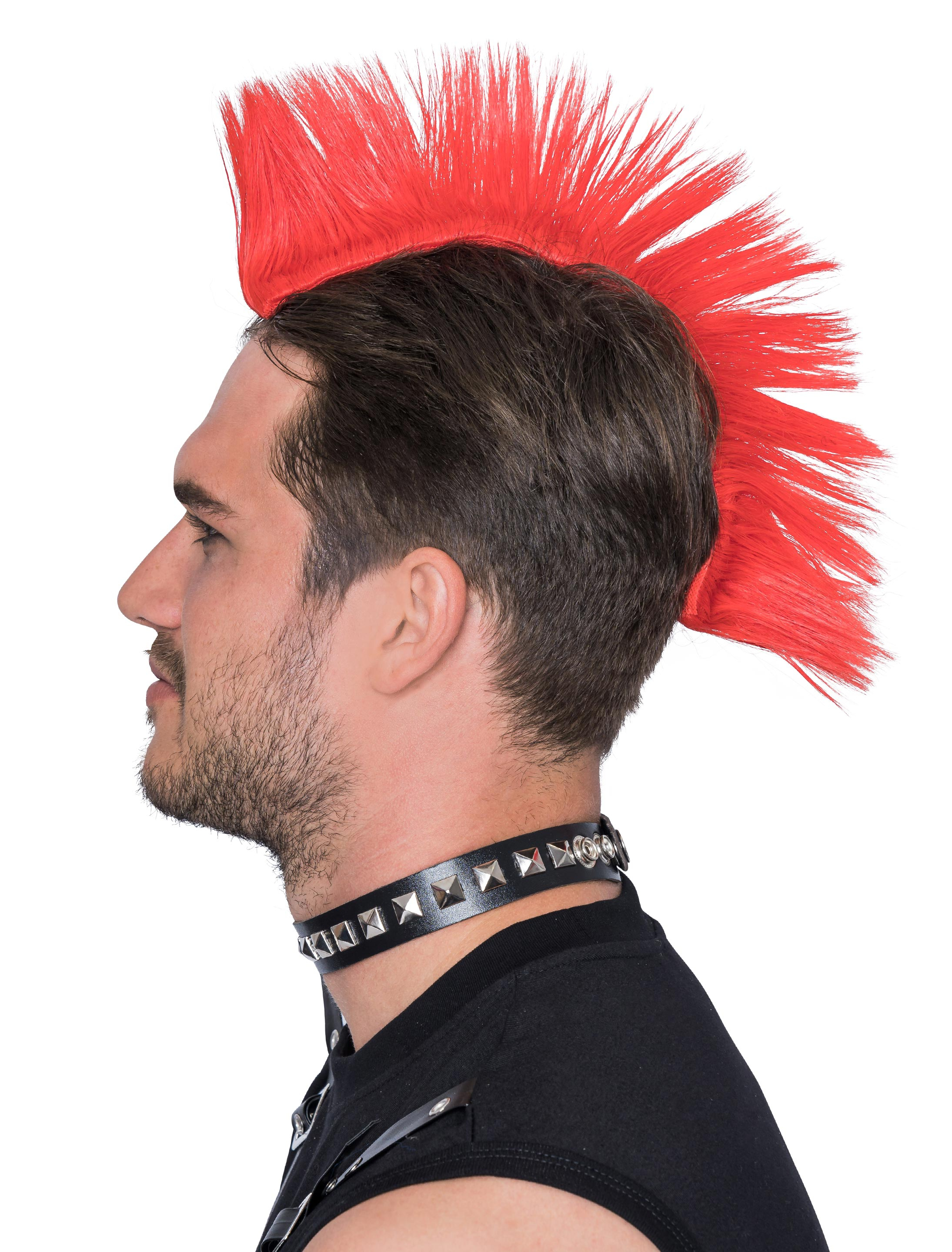 Perücke Punker rot Perücke Punker rot