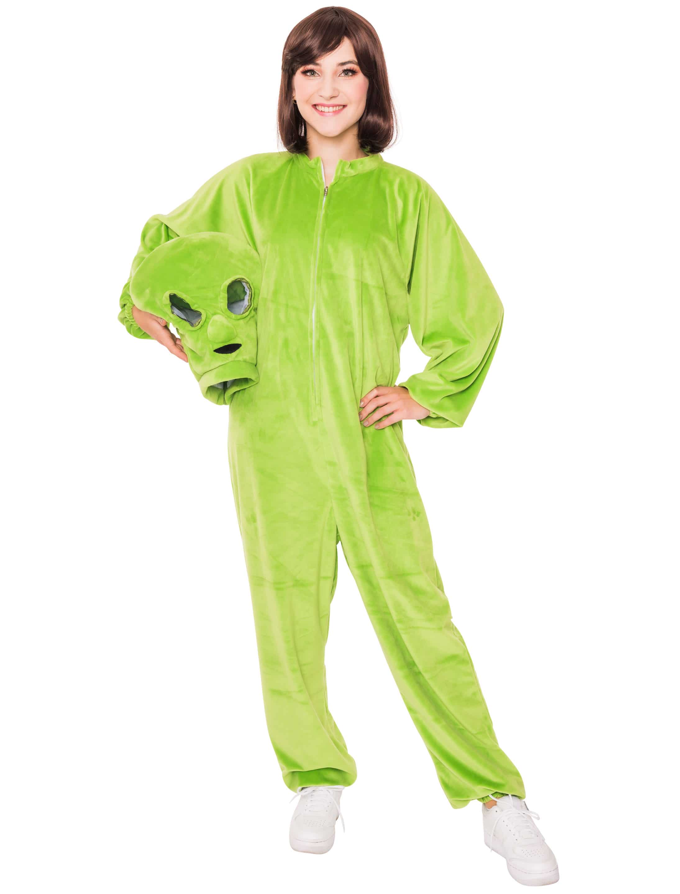Overall Plüsch Alien Damen grün 34-36 Overall Plüsch Alien Damen grün 34-36