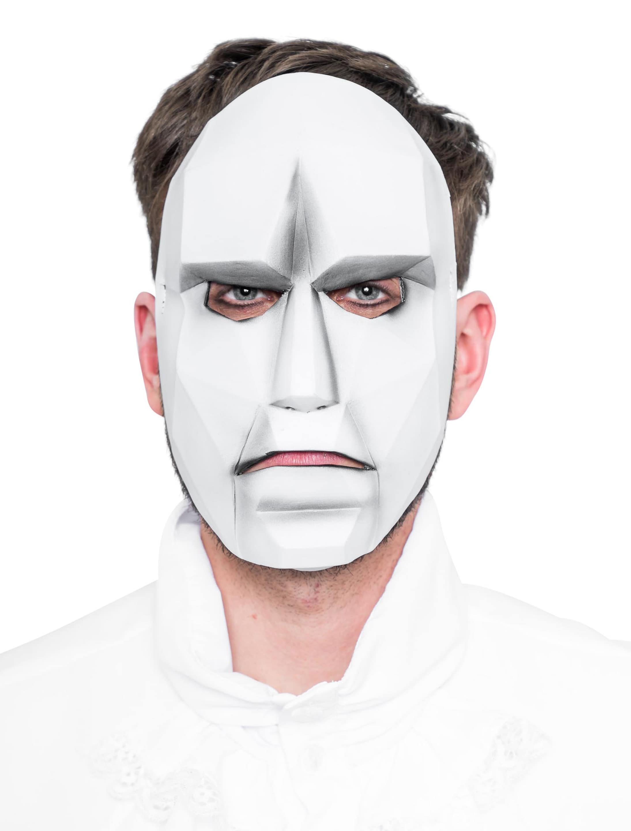 Latexmaske weißes Gesicht Latexmaske weißes Gesicht