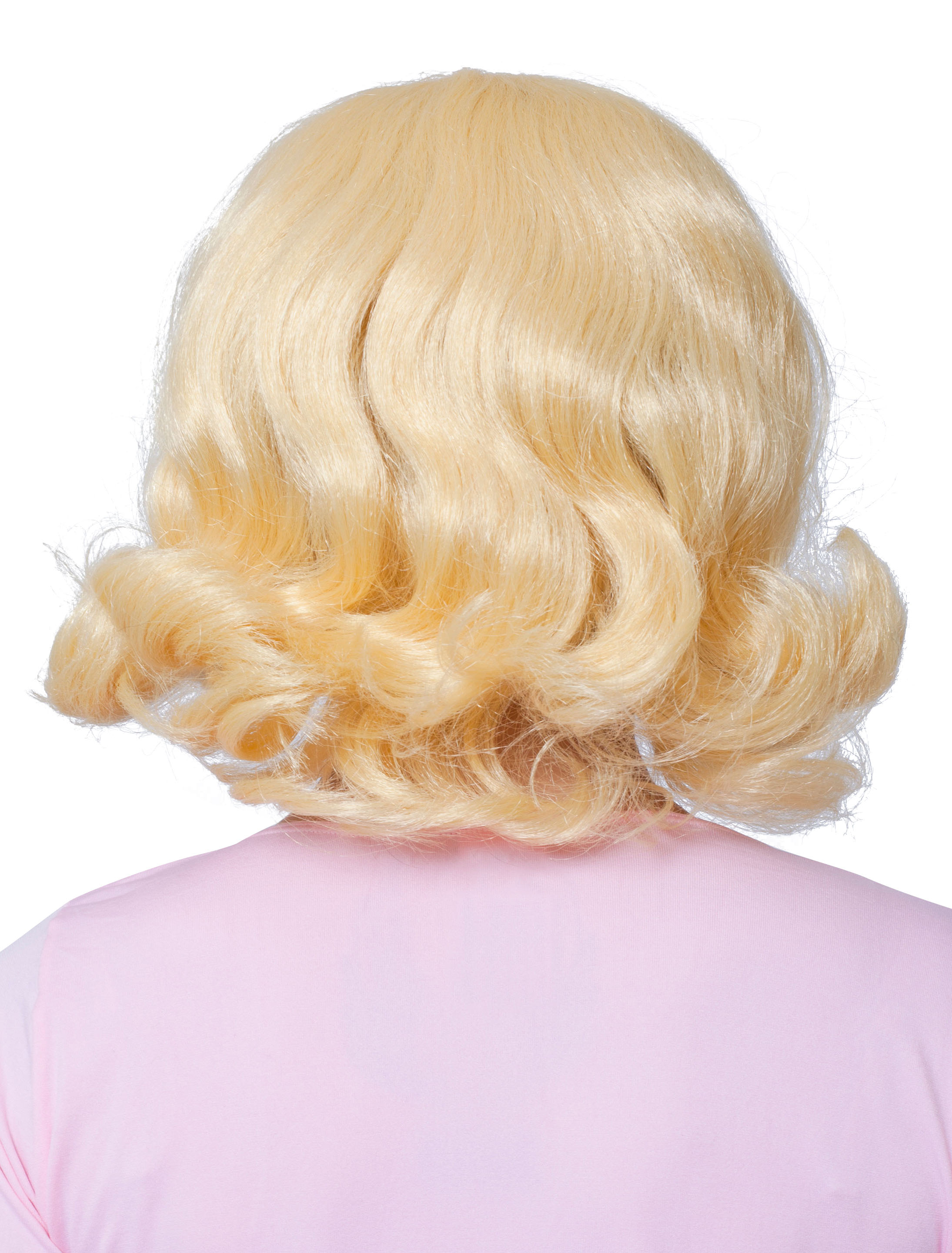 Perücke 50er mit weißem Haarband blond