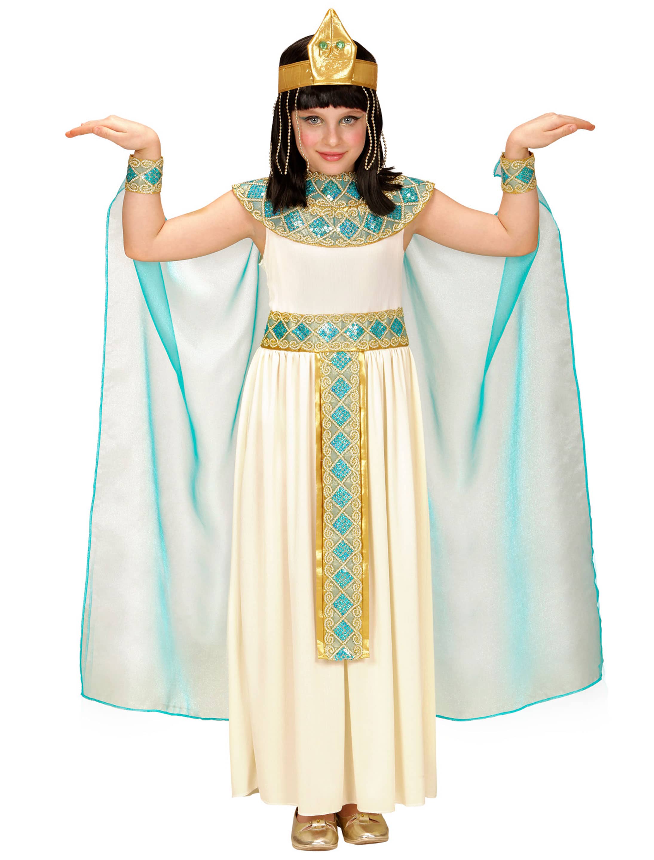 Kleid Cleopatra Kinder 5-tlg. beige 140