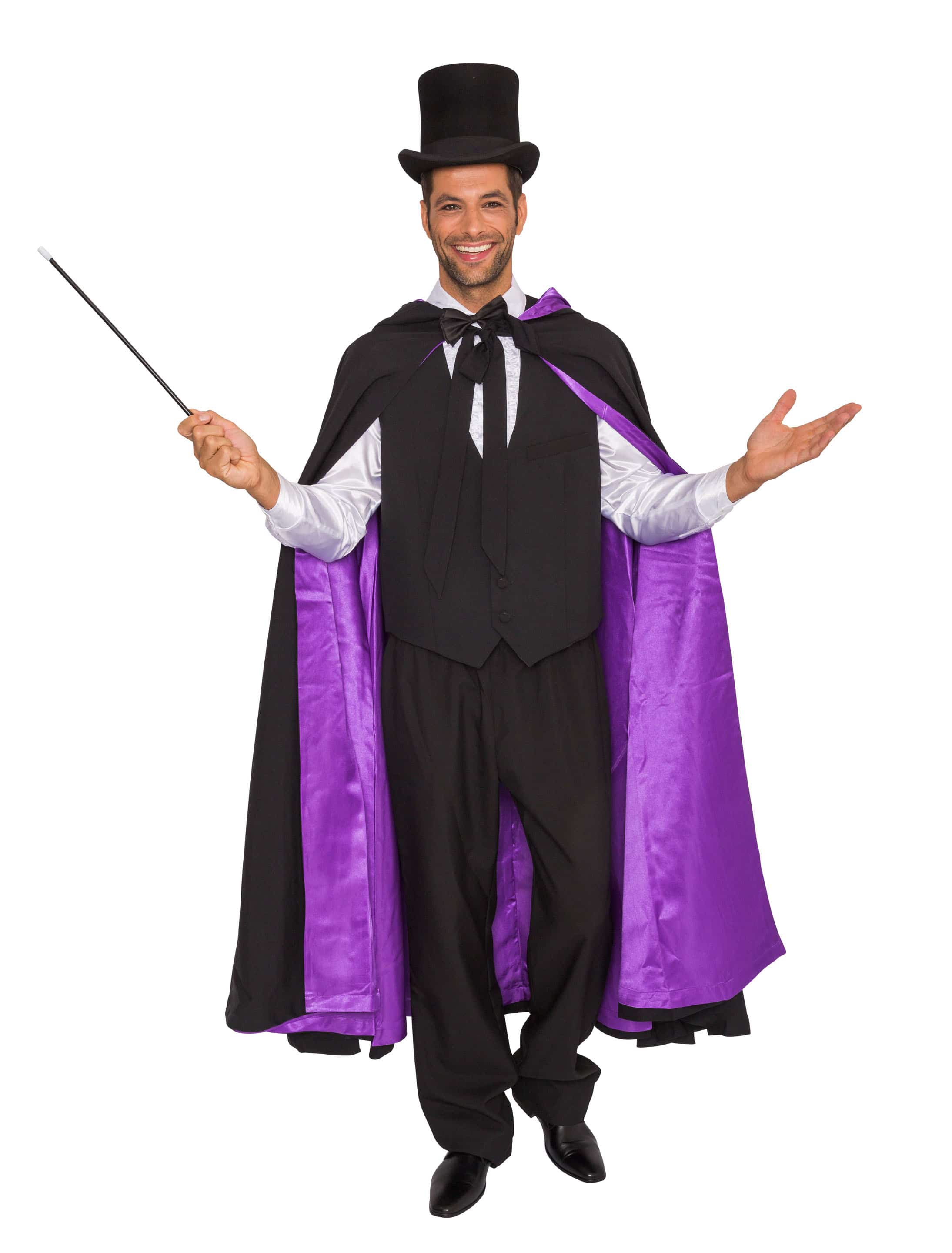 Cape Halloween schwarz/lila one size Cape Halloween schwarz/lila one size
