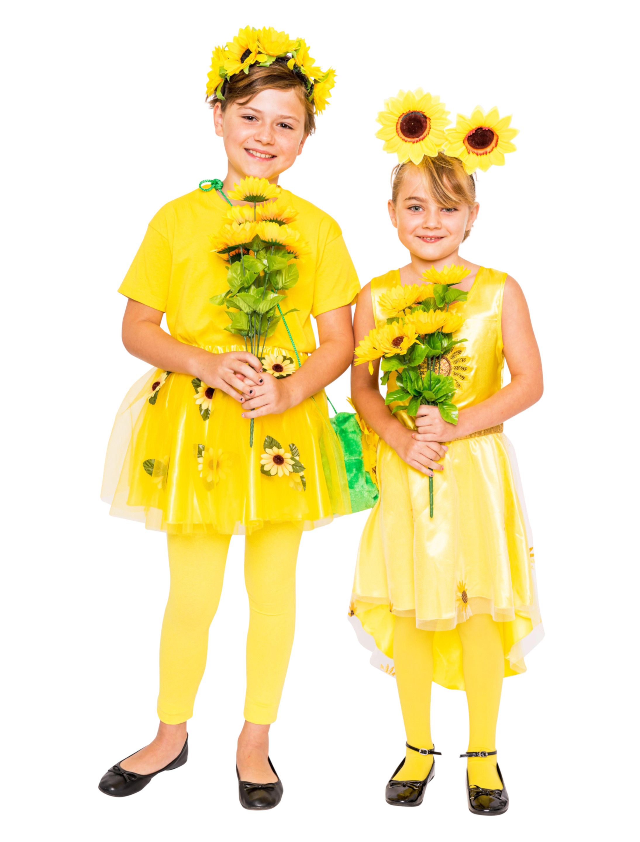 Kleid Sonnenblume Kinder gelb 164