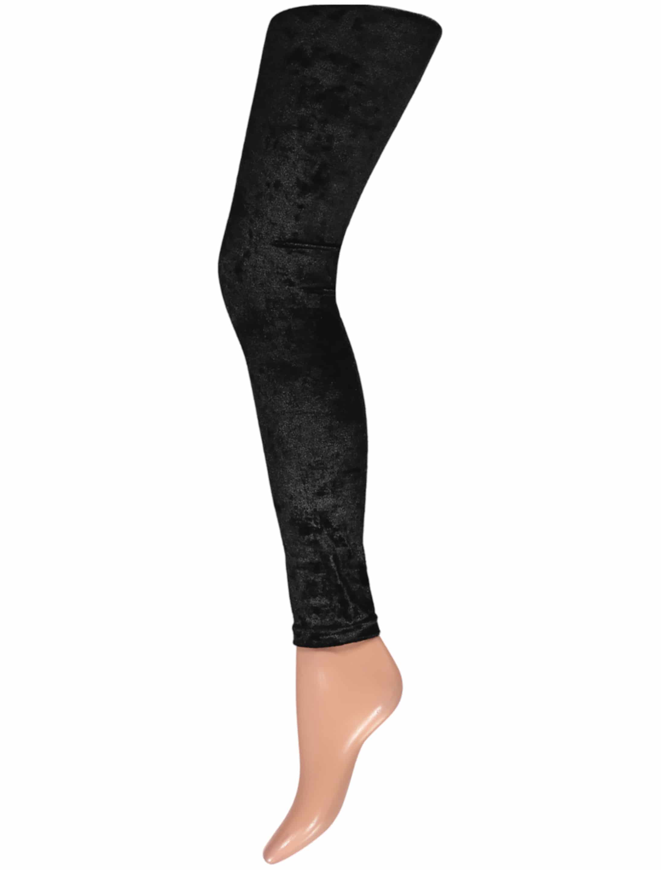 Leggings Pannesamt schwarz L/XL