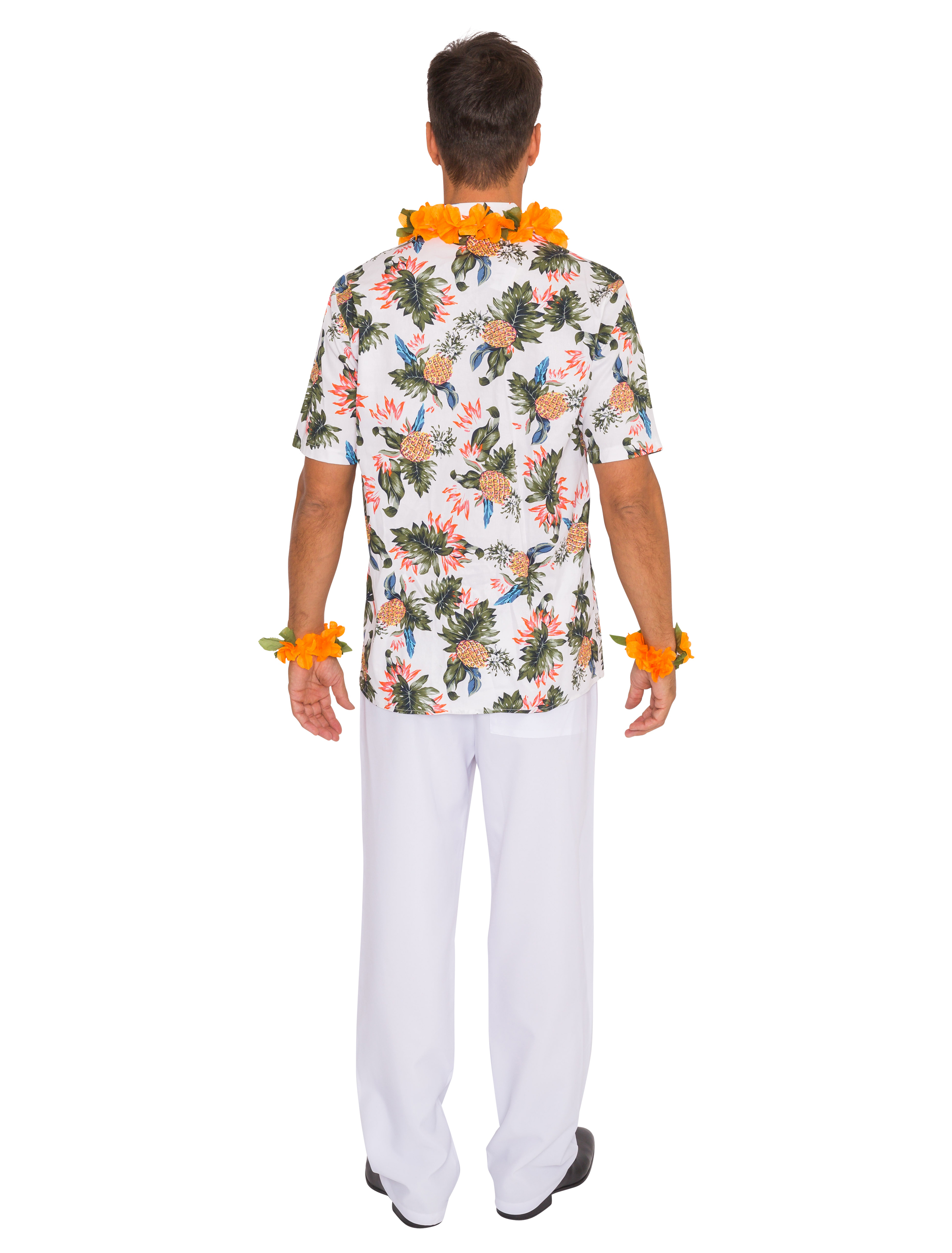 Hawaiihemd mit Ananas beige 3XL/4XL