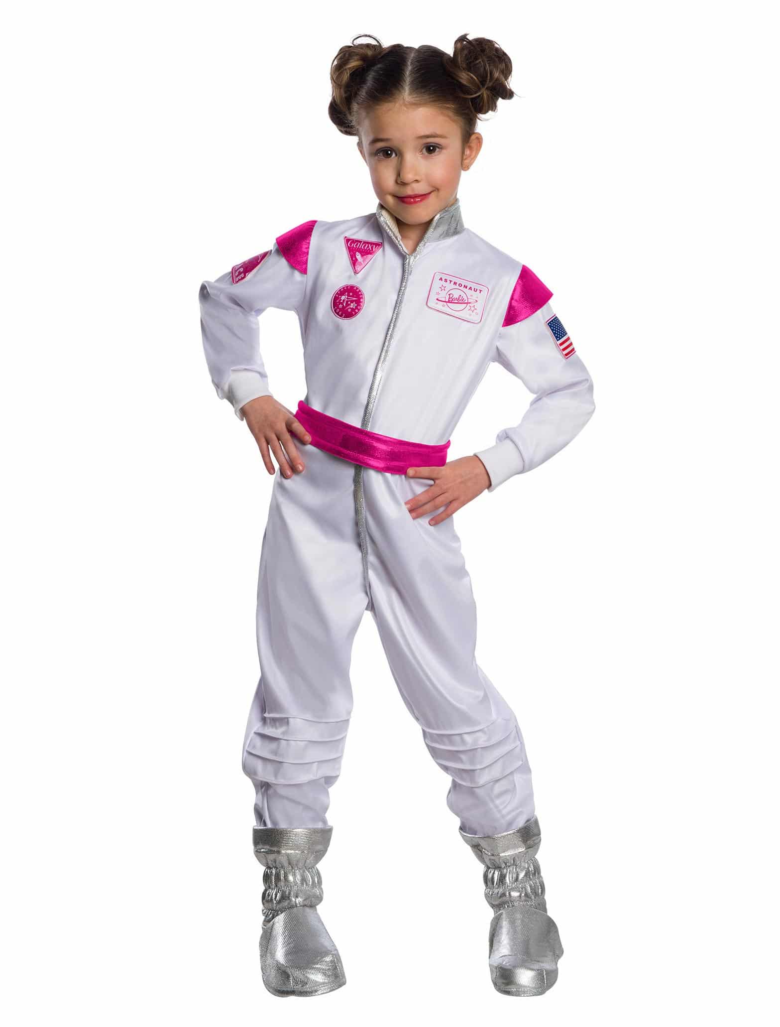 Barbie Astronaut Kinder 2tlg. pink/weiß 7-8 Jahre