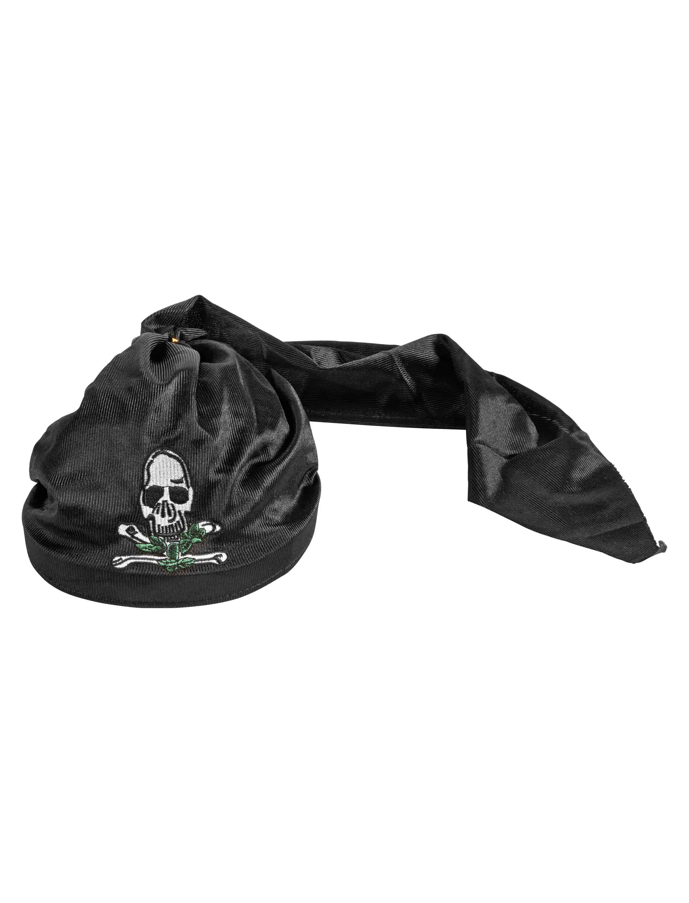 Kappe Pirat mit Totenkopf schwarz Kinder