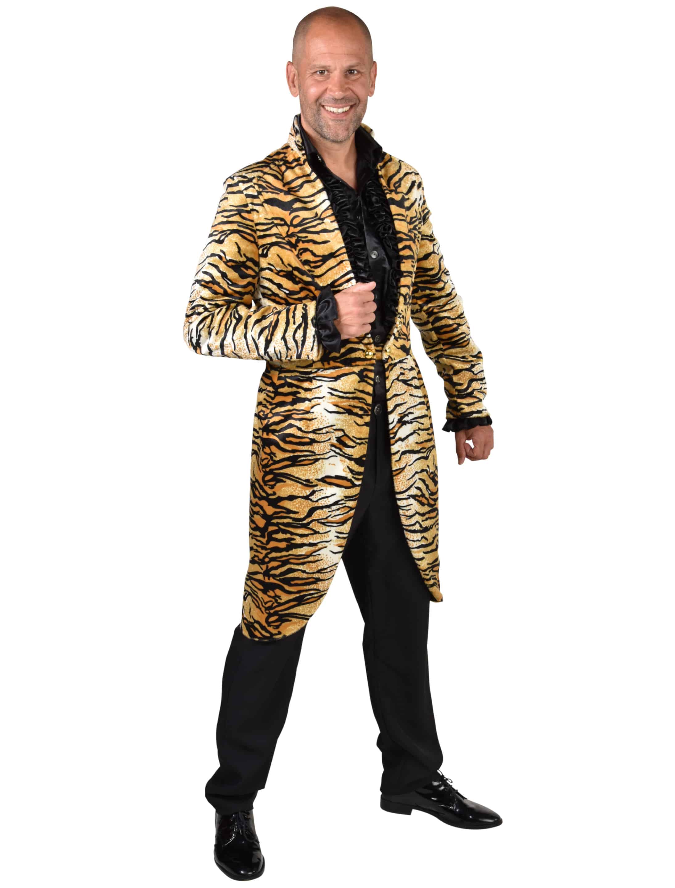 Frack Tigermuster Herren braun L