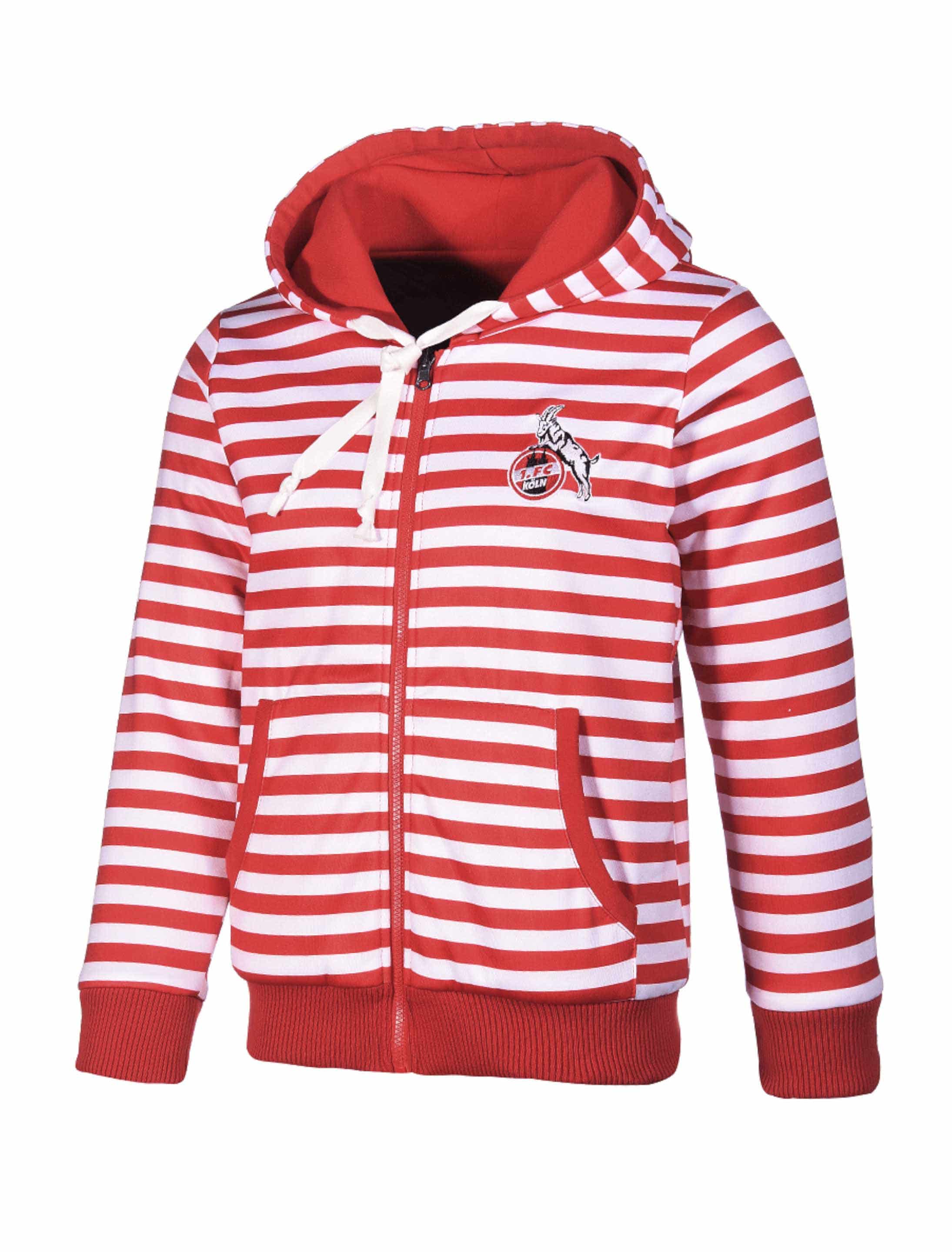 Wendejacke 1. FC Köln Ringel rot/weiß M