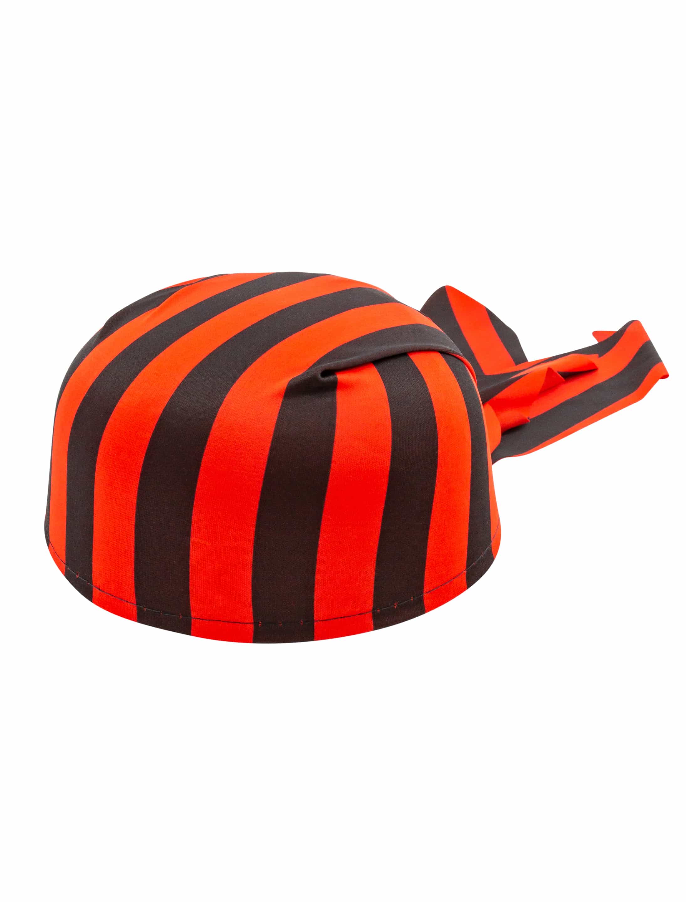 Piratenhut Kinder gestreift schwarz/rot 56 Piratenhut Kinder gestreift schwarz/rot 56