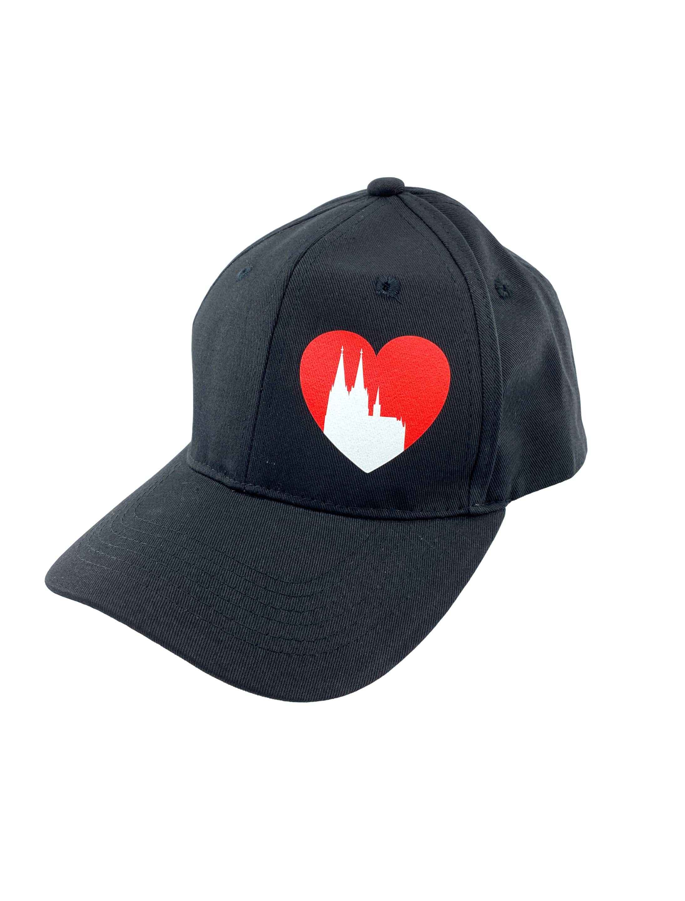 Baseball Cap schwarz mit Herz Dom