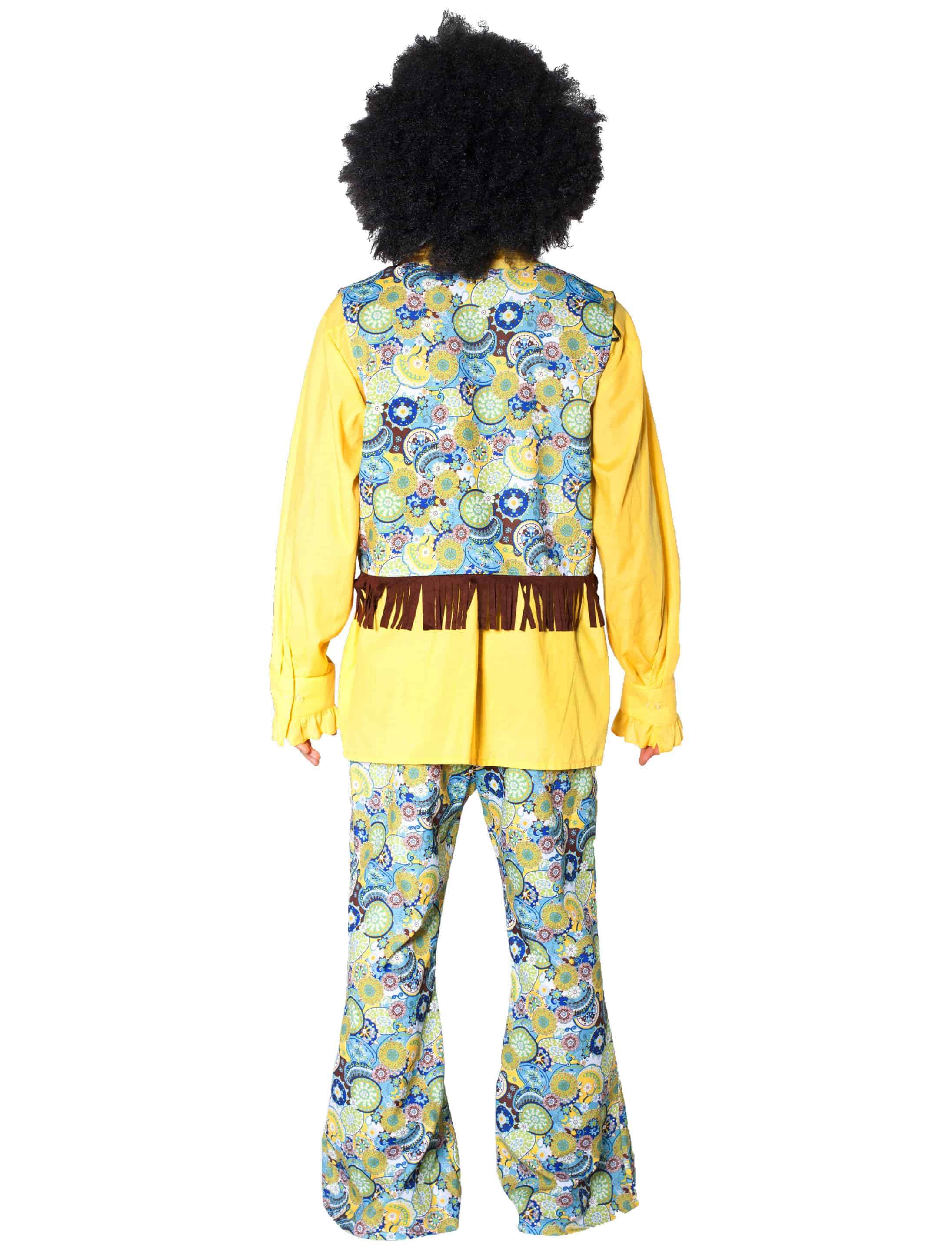 Schlaghose Flower Power Herren bunt 52-54 Schlaghose Flower Power Herren bunt 52-54