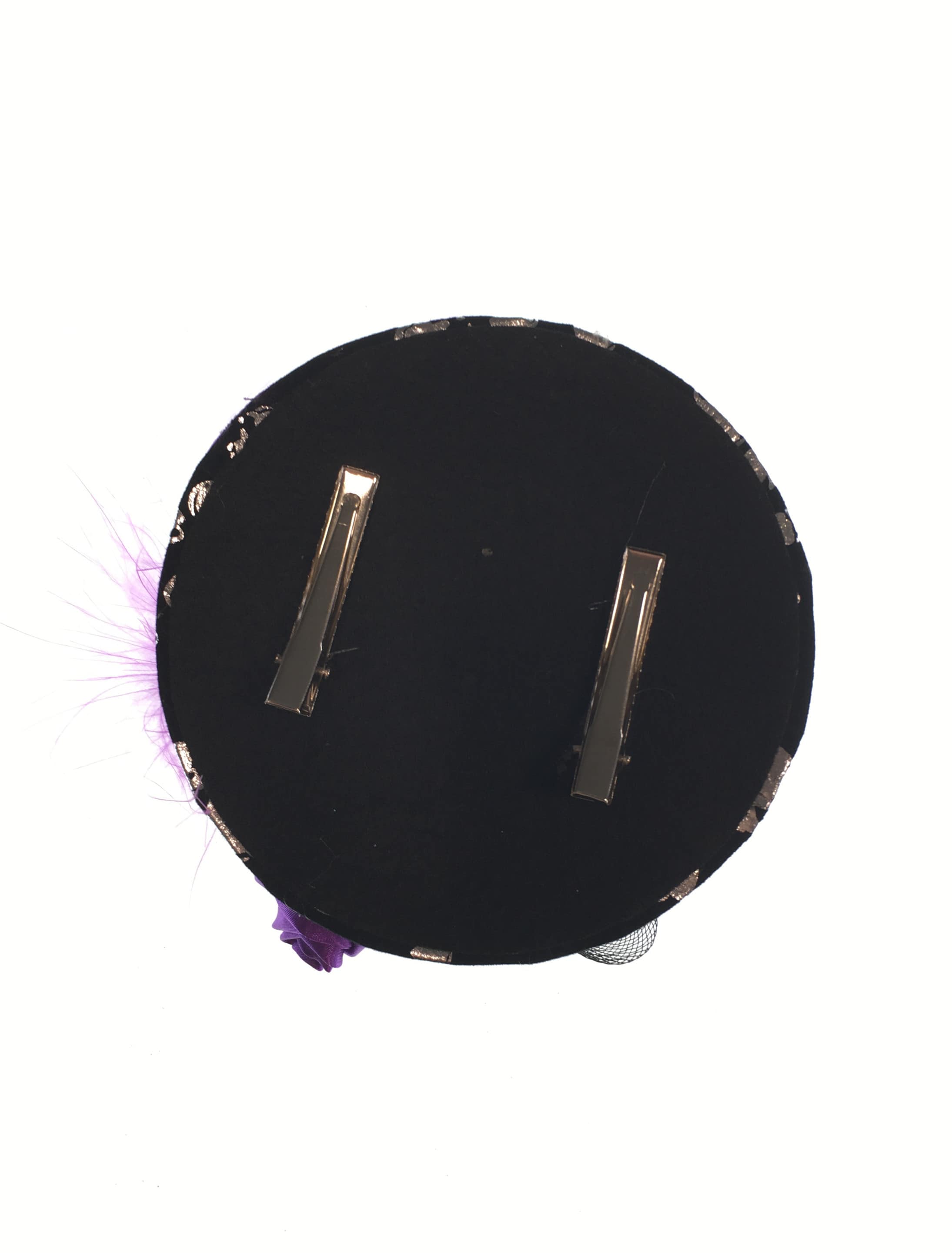 Mini Hut mit Skeletthand und Haarspange schwarz one size Mini Hut mit Skeletthand und Haarspange schwarz one size
